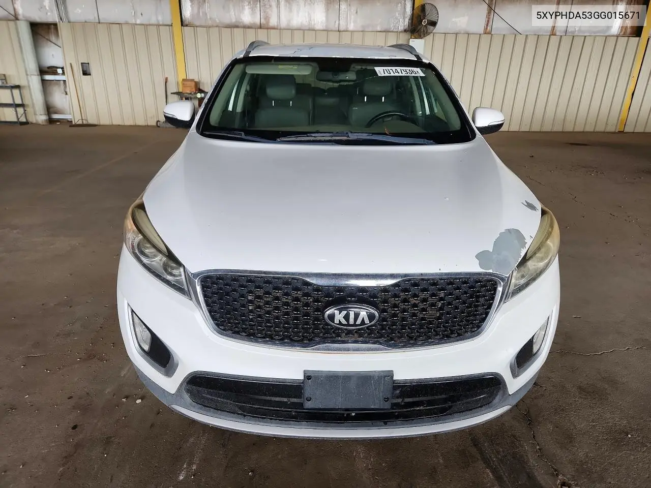 2016 KIA SORENTO VIN 5XYPHDA53GG015671 — фото 5