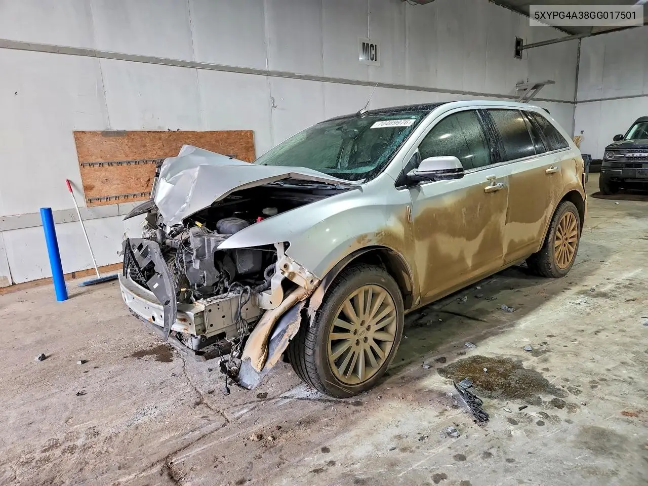 KIA SORENTO 2016, VIN 5XYPG4A38GG017501