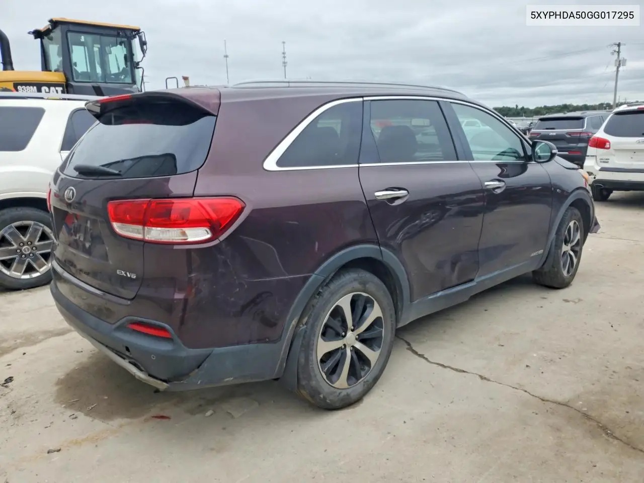 2016 KIA SORENTO VIN 5XYPHDA50GG017295 — фото 3