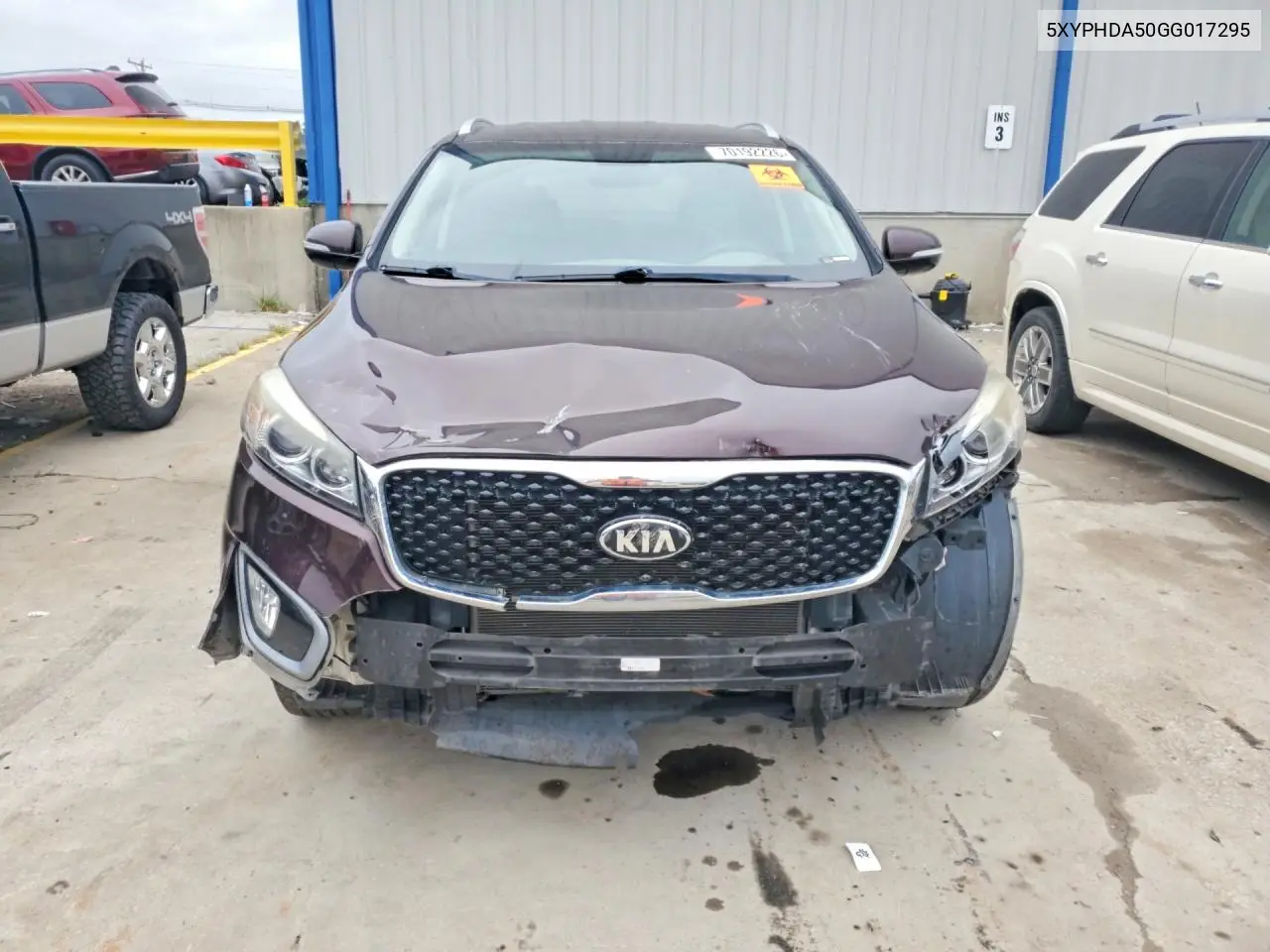2016 KIA SORENTO VIN 5XYPHDA50GG017295 — фото 5