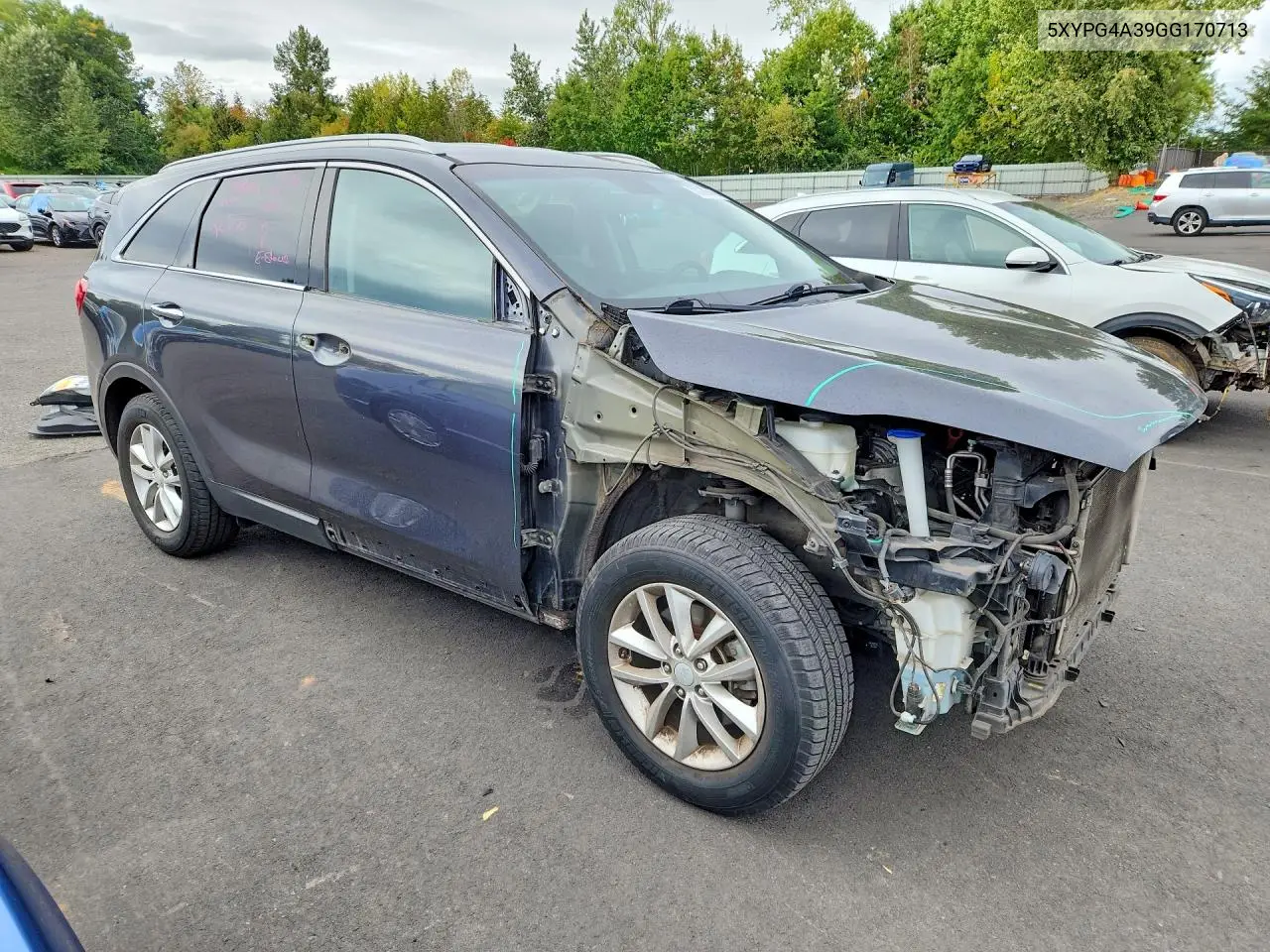 2016 KIA SORENTO VIN 5XYPG4A39GG170713 — фото 4