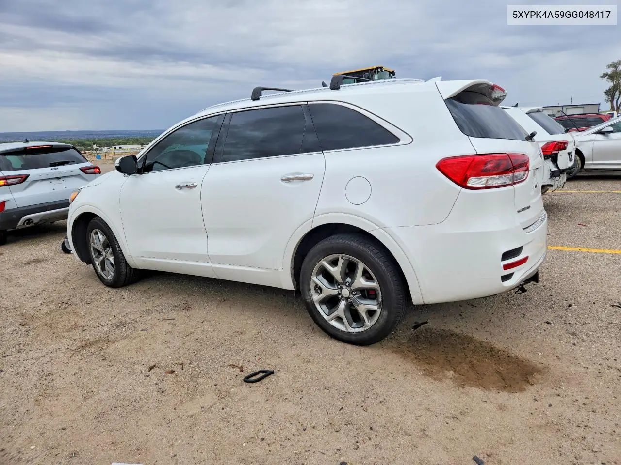 2016 KIA SORENTO VIN 5XYPK4A59GG048417 — фото 2