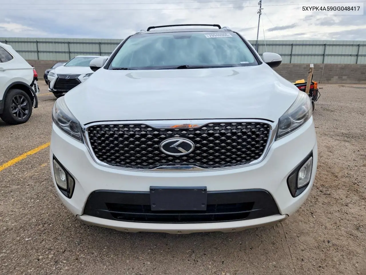2016 KIA SORENTO VIN 5XYPK4A59GG048417 — фото 5