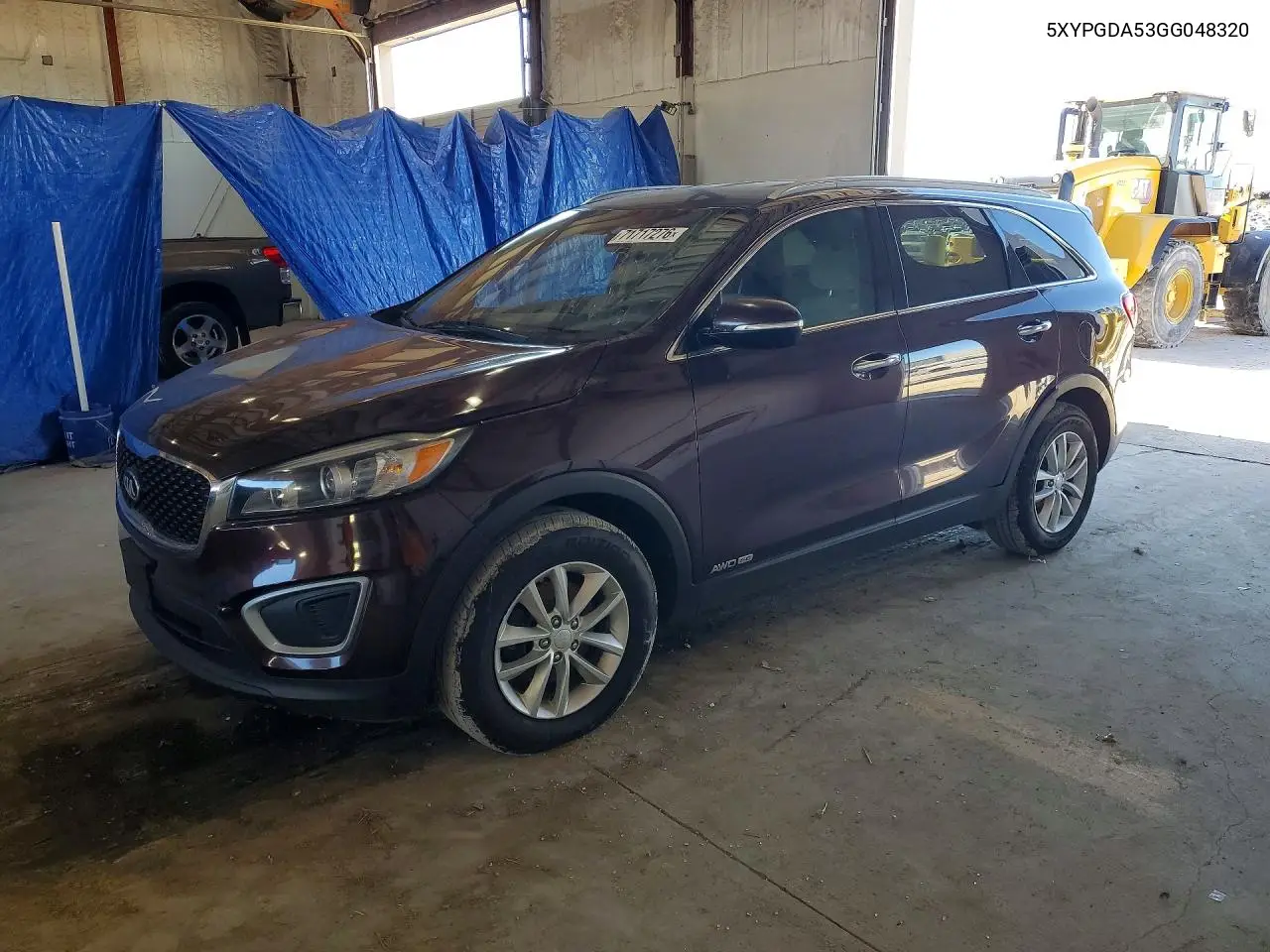 KIA SORENTO 2016, VIN 5XYPGDA53GG048320
