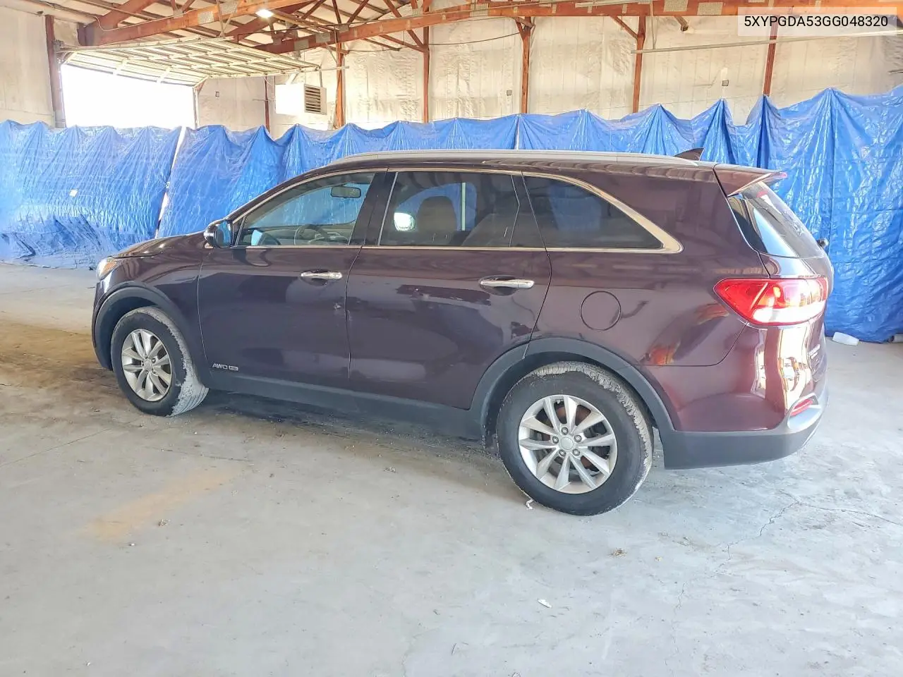 2016 KIA SORENTO VIN 5XYPGDA53GG048320 — фото 2