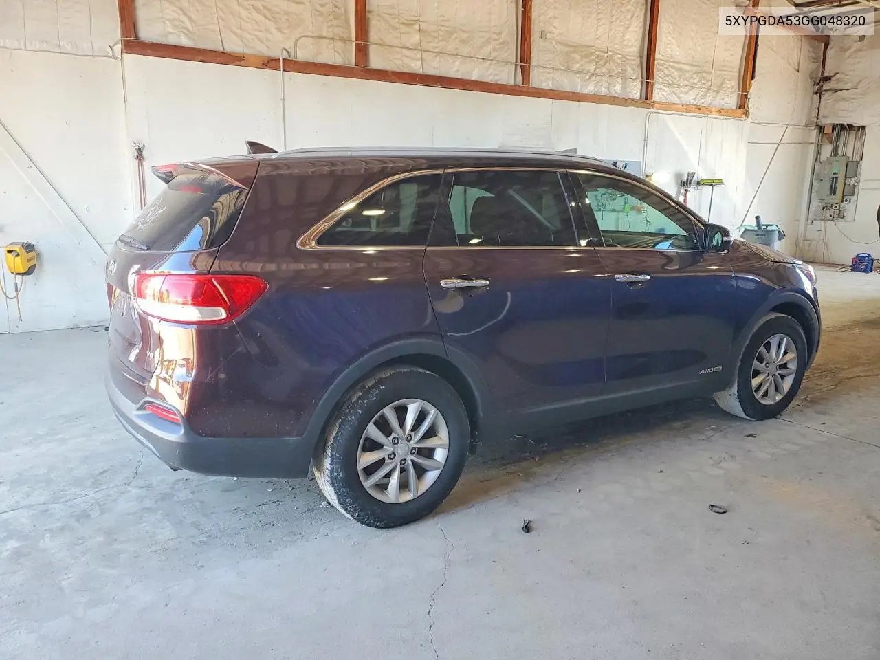 2016 KIA SORENTO VIN 5XYPGDA53GG048320 — фото 3