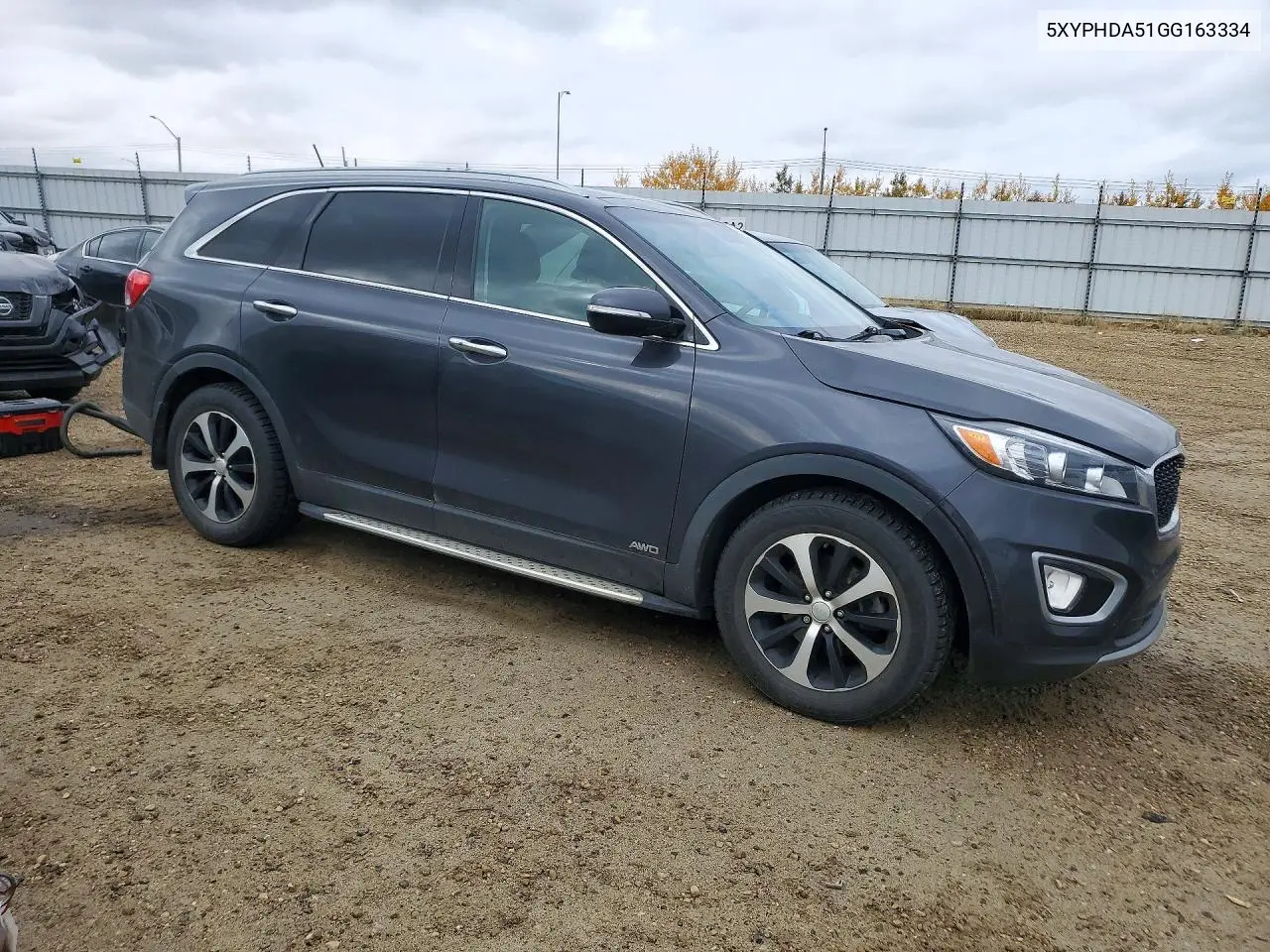 2016 KIA SORENTO VIN 5XYPHDA51GG163334 — фото 4
