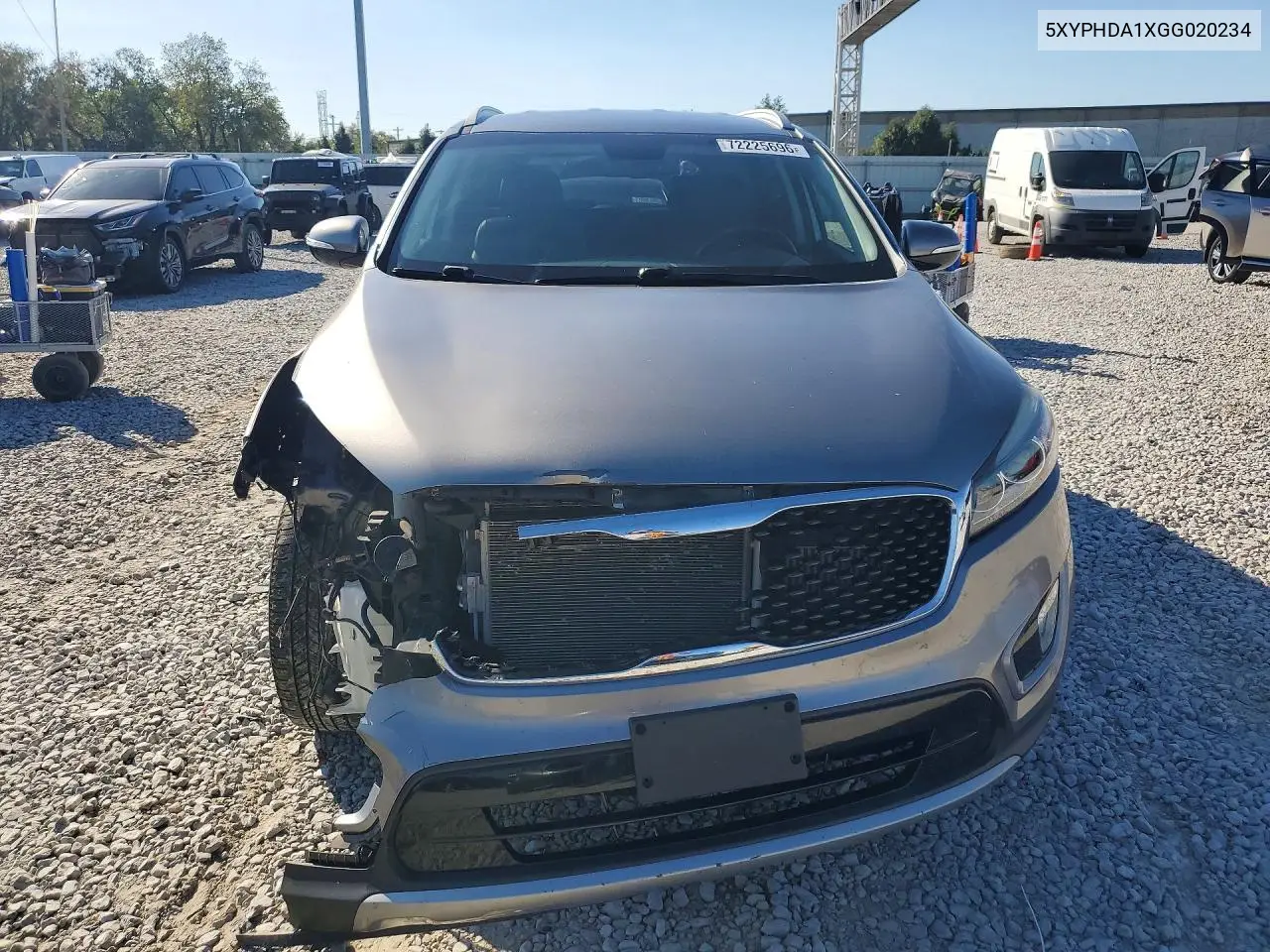 2016 KIA SORENTO VIN 5XYPHDA1XGG020234 — фото 5