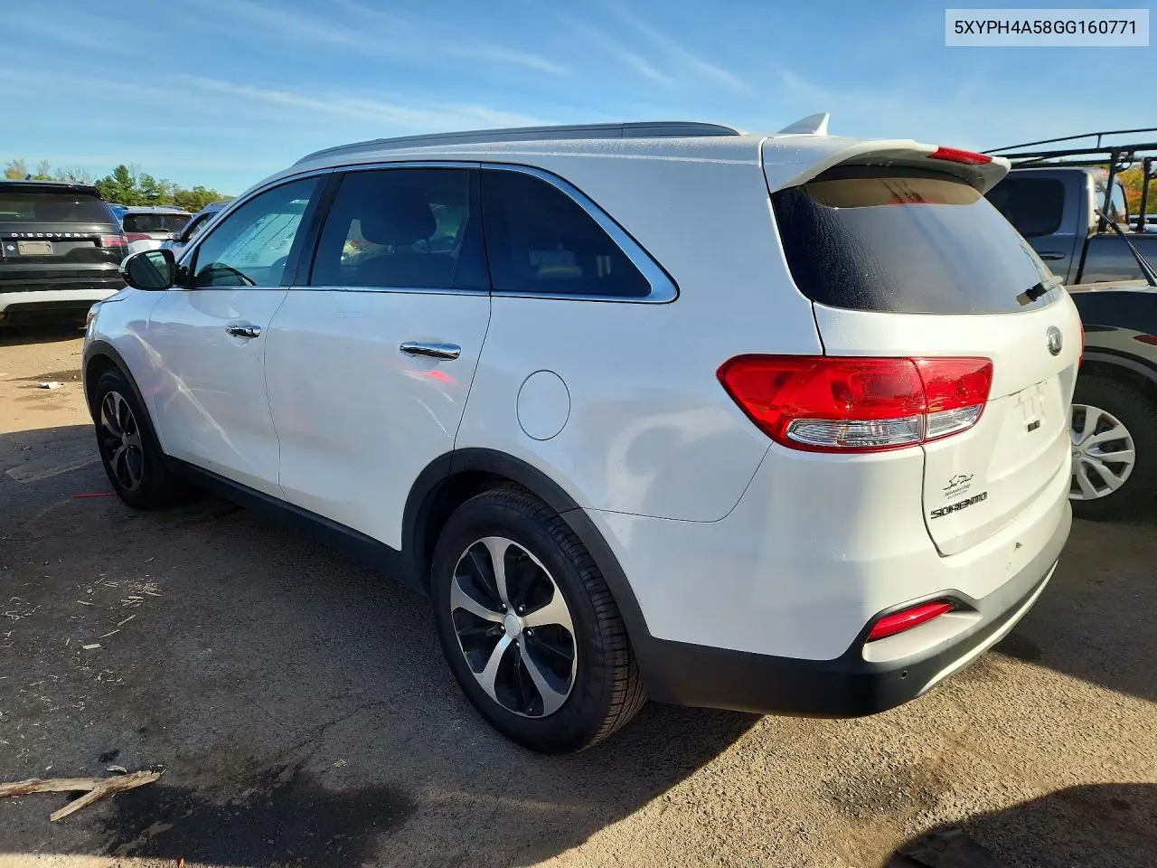 2016 KIA SORENTO VIN 5XYPH4A58GG160771 — фото 2