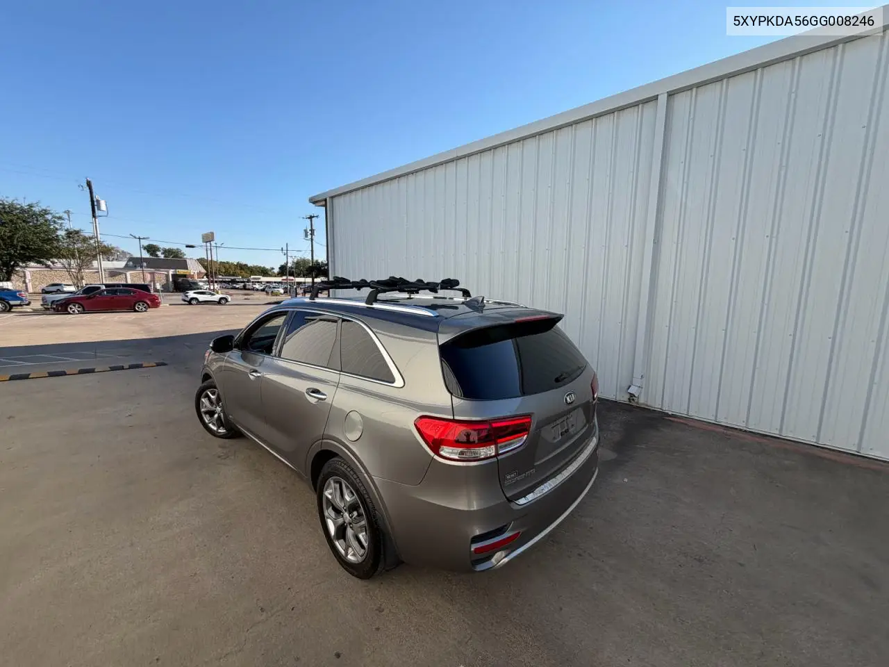 KIA SORENTO 2016, VIN 5XYPKDA56GG008246