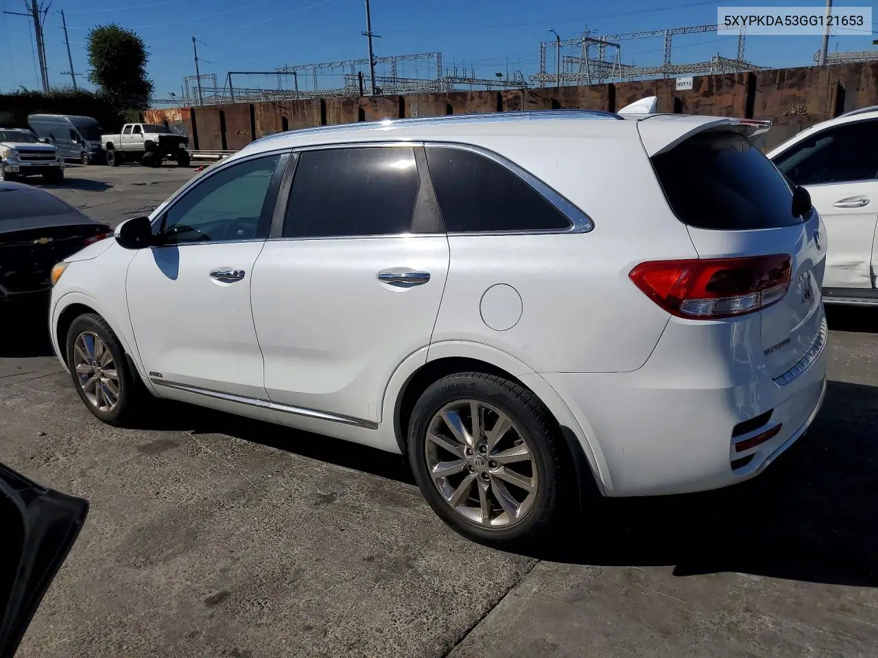 2016 KIA SORENTO VIN 5XYPKDA53GG121653 — фото 2