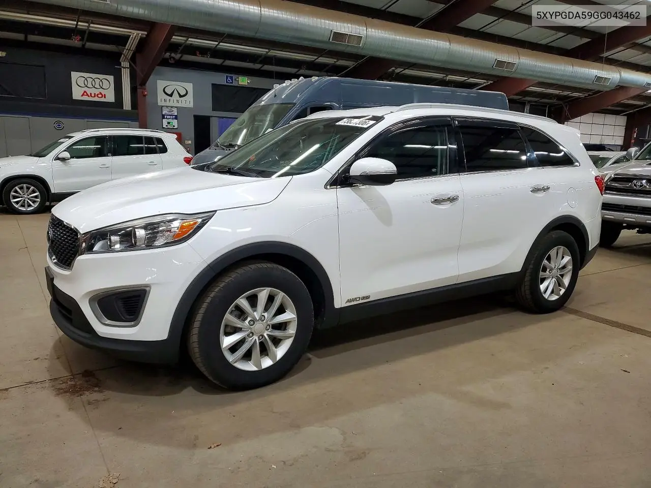 KIA SORENTO 2016, VIN 5XYPGDA59GG043462