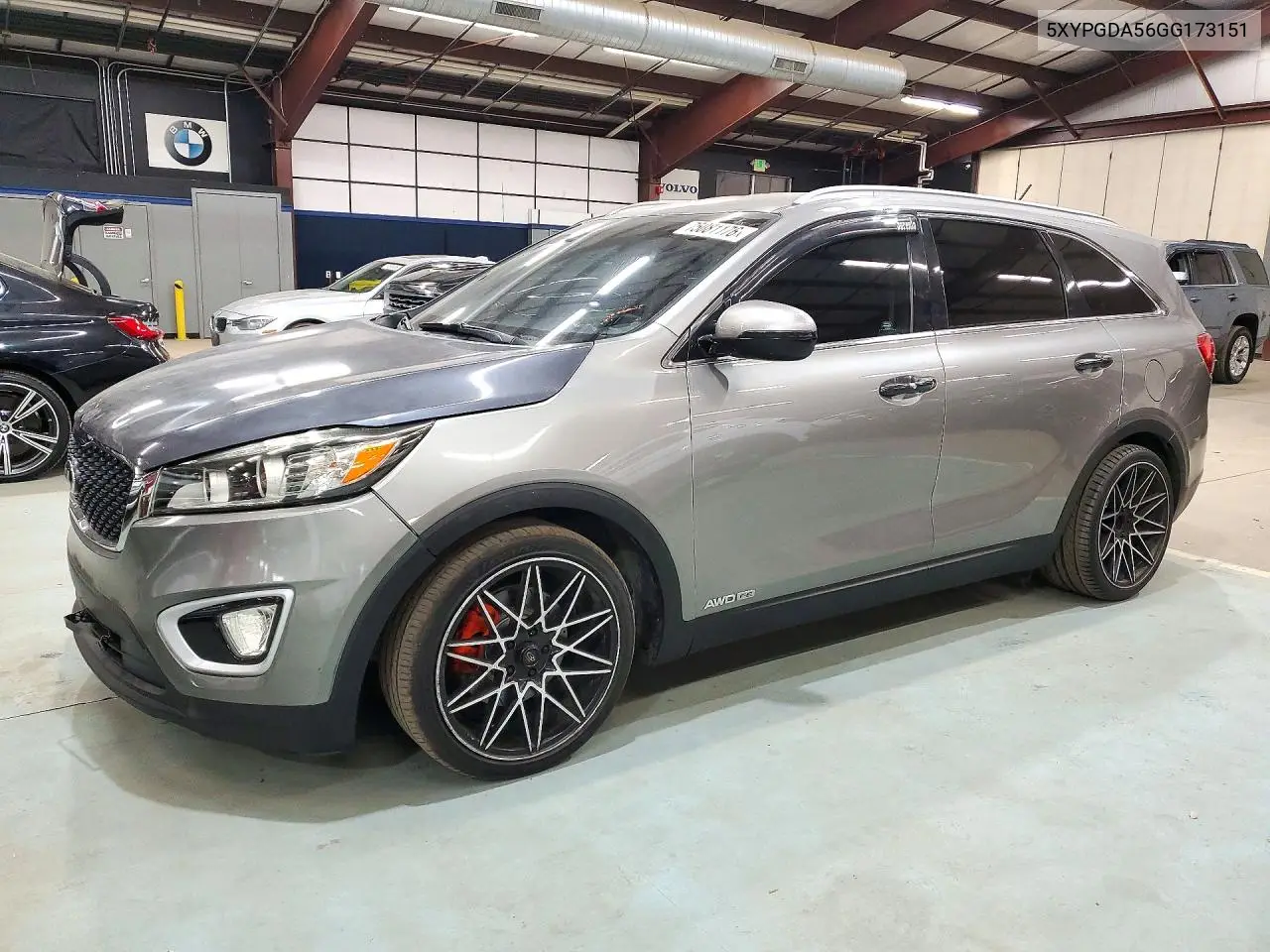 KIA SORENTO 2016, VIN 5XYPGDA56GG173151