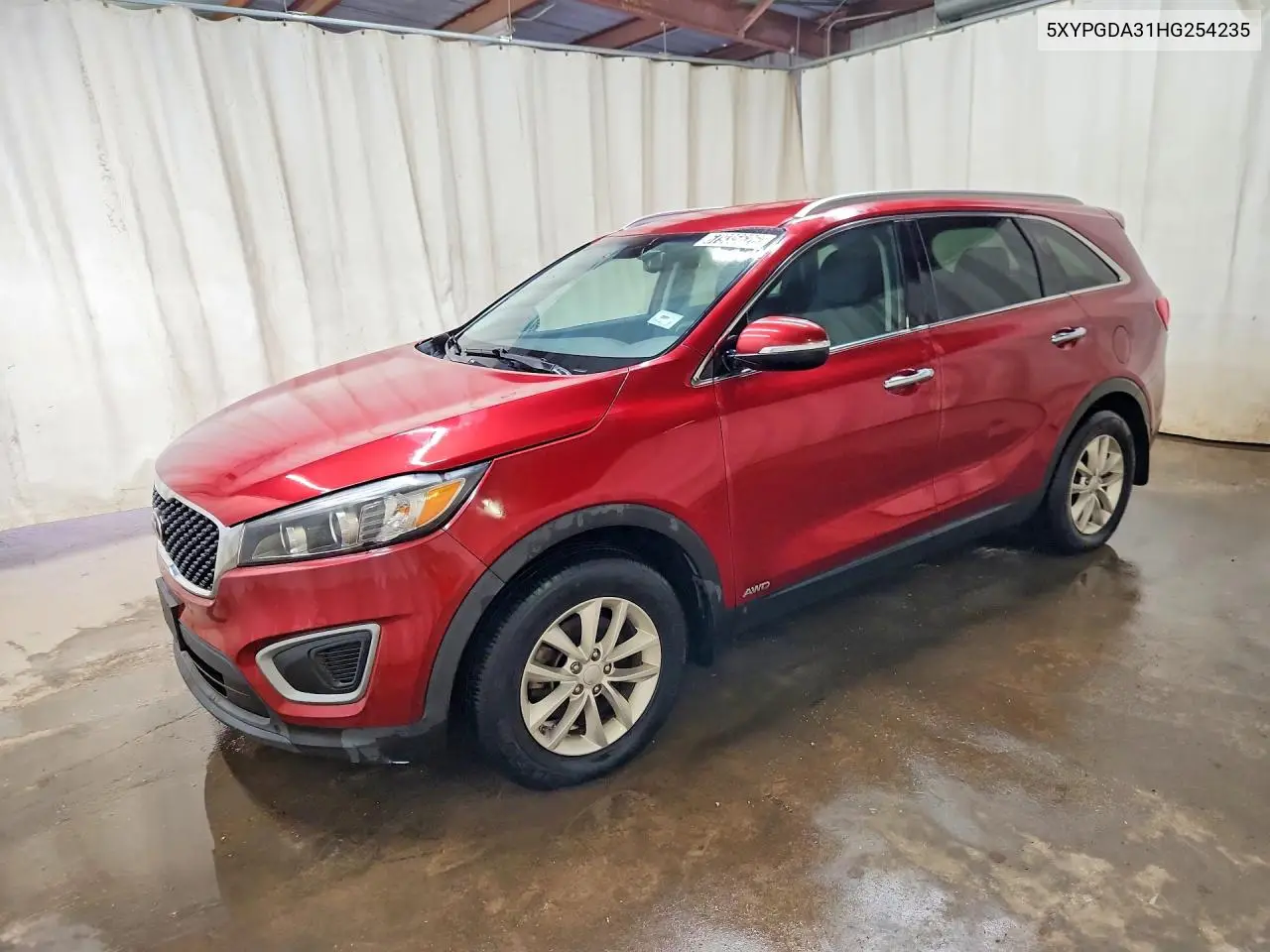 KIA SORENTO 2017, VIN 5XYPGDA31HG254235