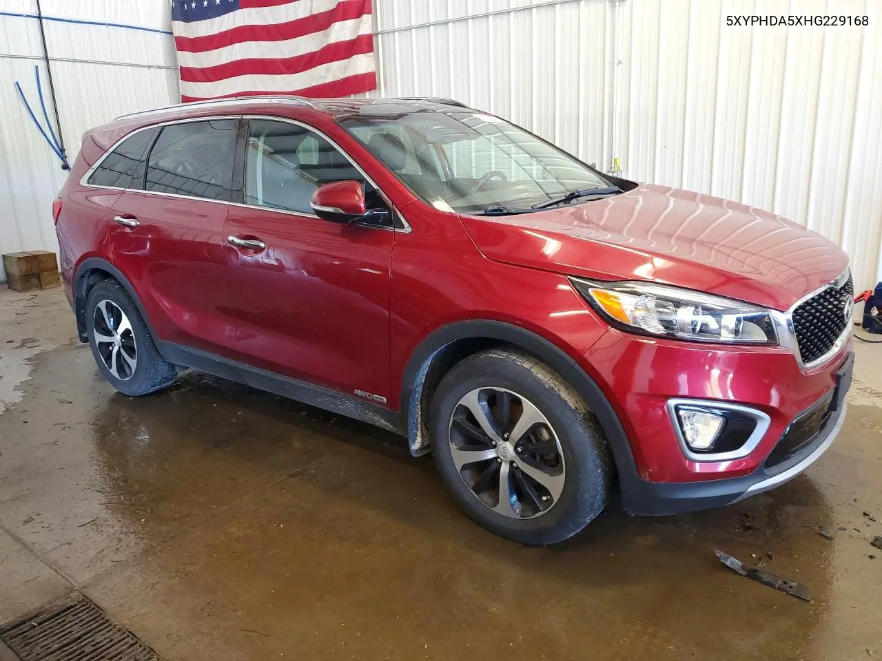 2017 KIA SORENTO VIN 5XYPHDA5XHG229168 — фото 4