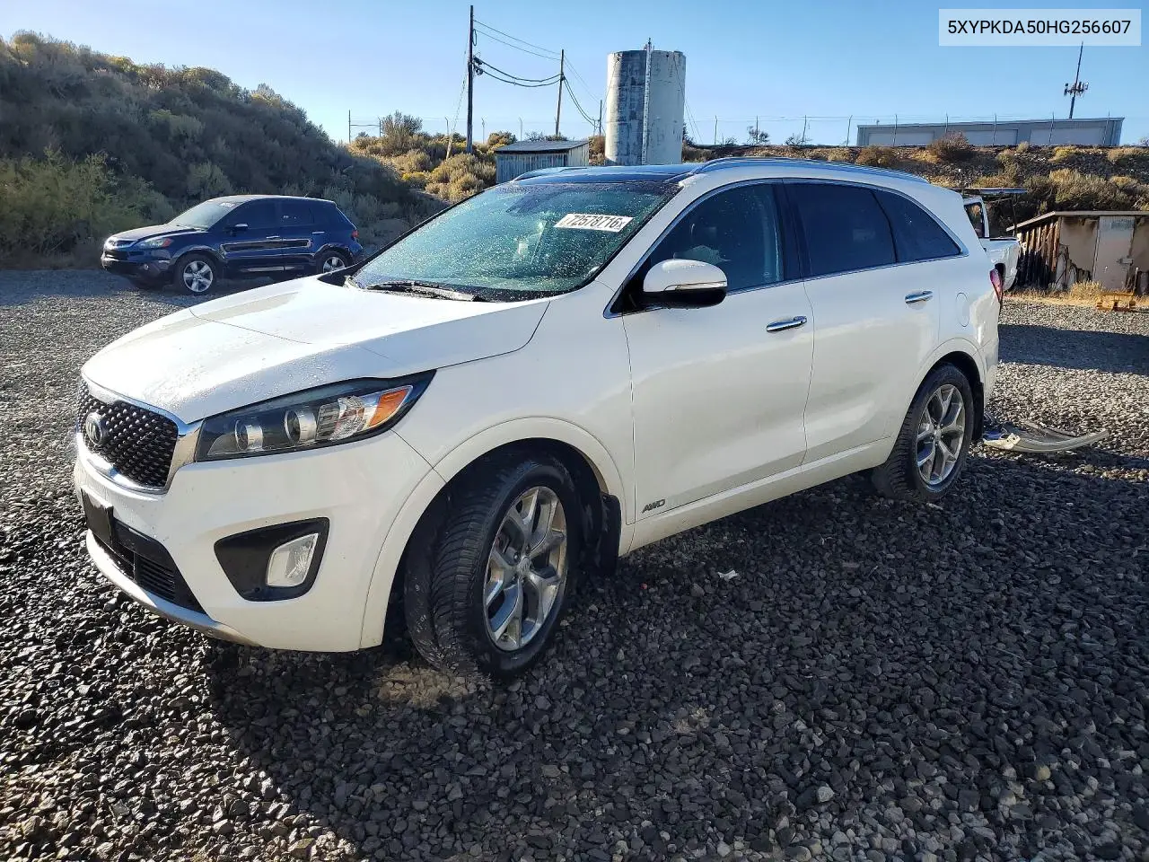 KIA SORENTO 2017, VIN 5XYPKDA50HG256607