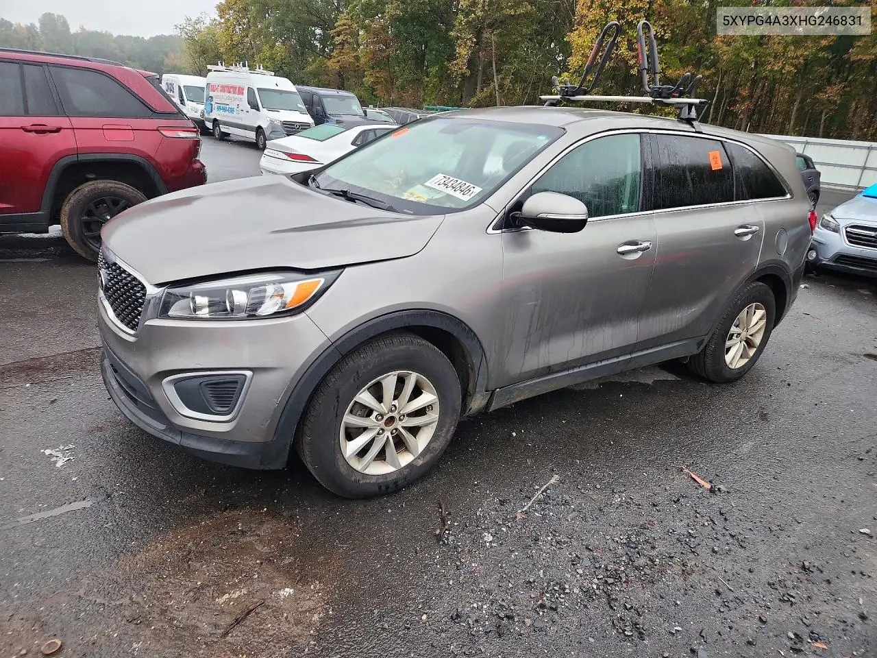 KIA SORENTO 2017, VIN 5XYPG4A3XHG246831