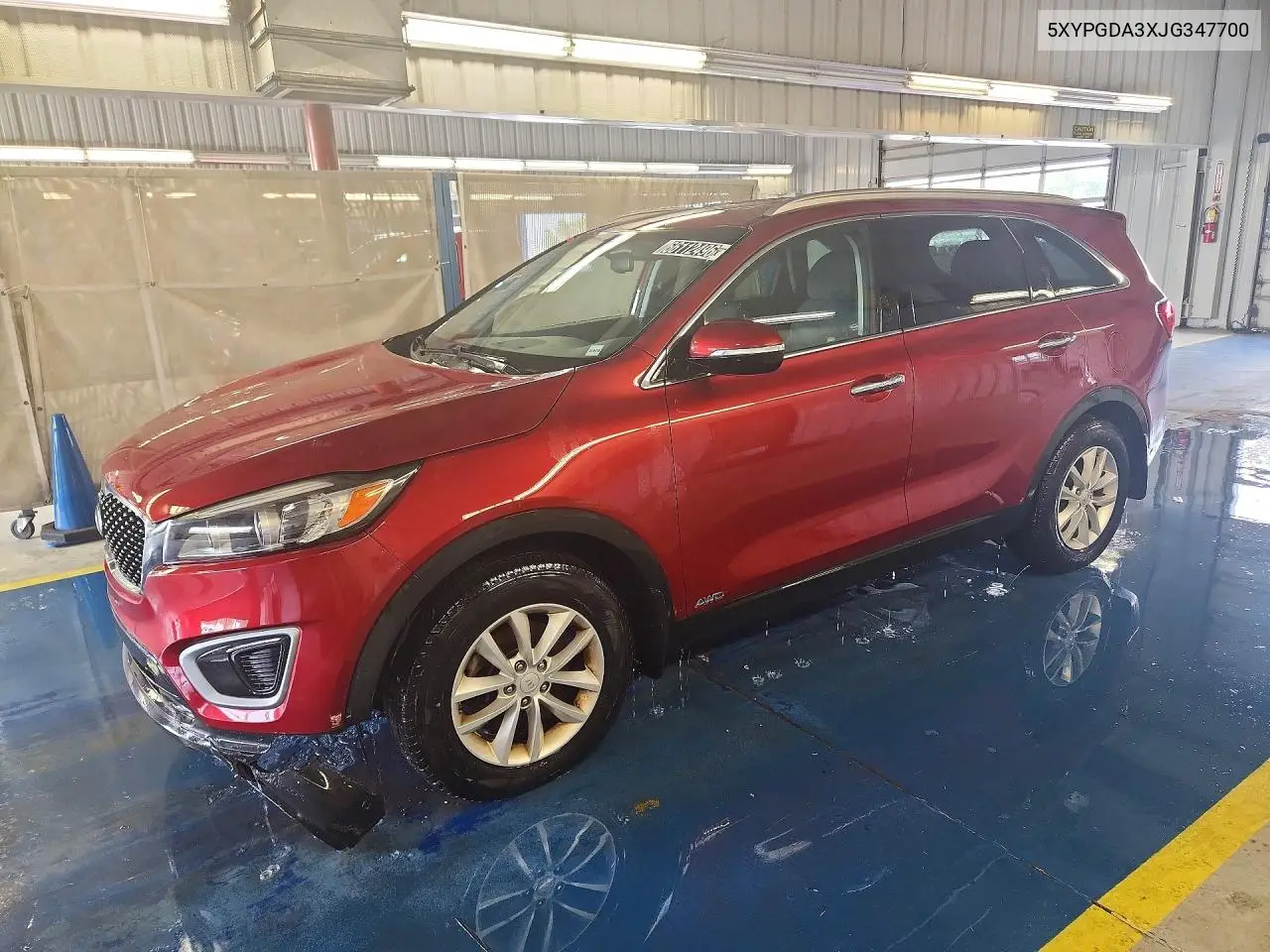 KIA SORENTO 2018, VIN 5XYPGDA3XJG347700