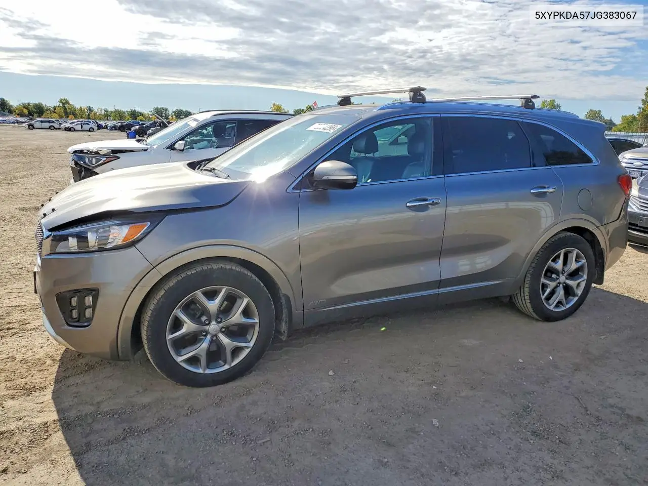 KIA SORENTO 2018, VIN 5XYPKDA57JG383067
