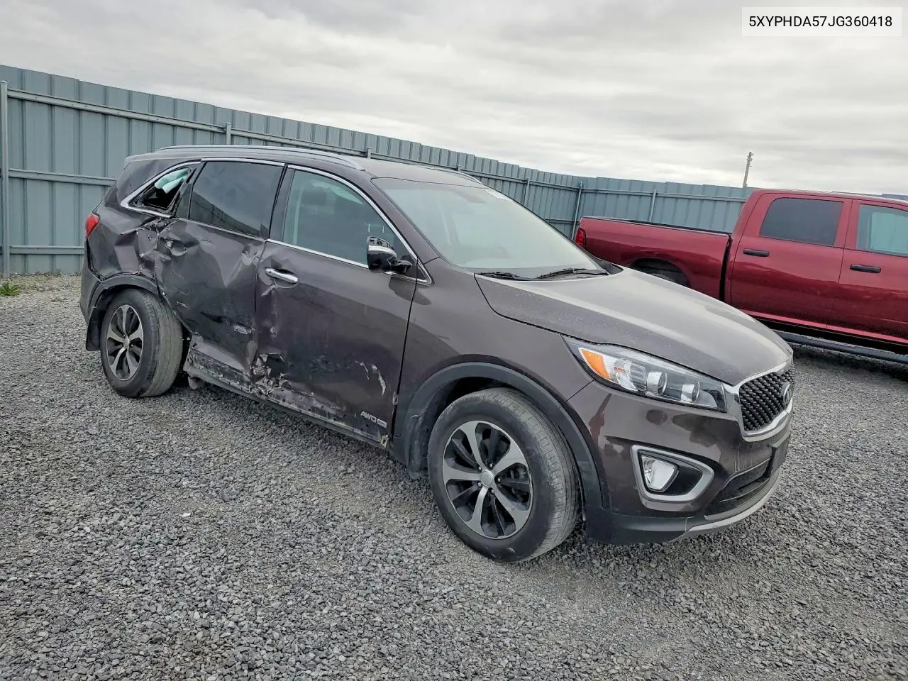 2018 KIA SORENTO VIN 5XYPHDA57JG360418 — фото 4
