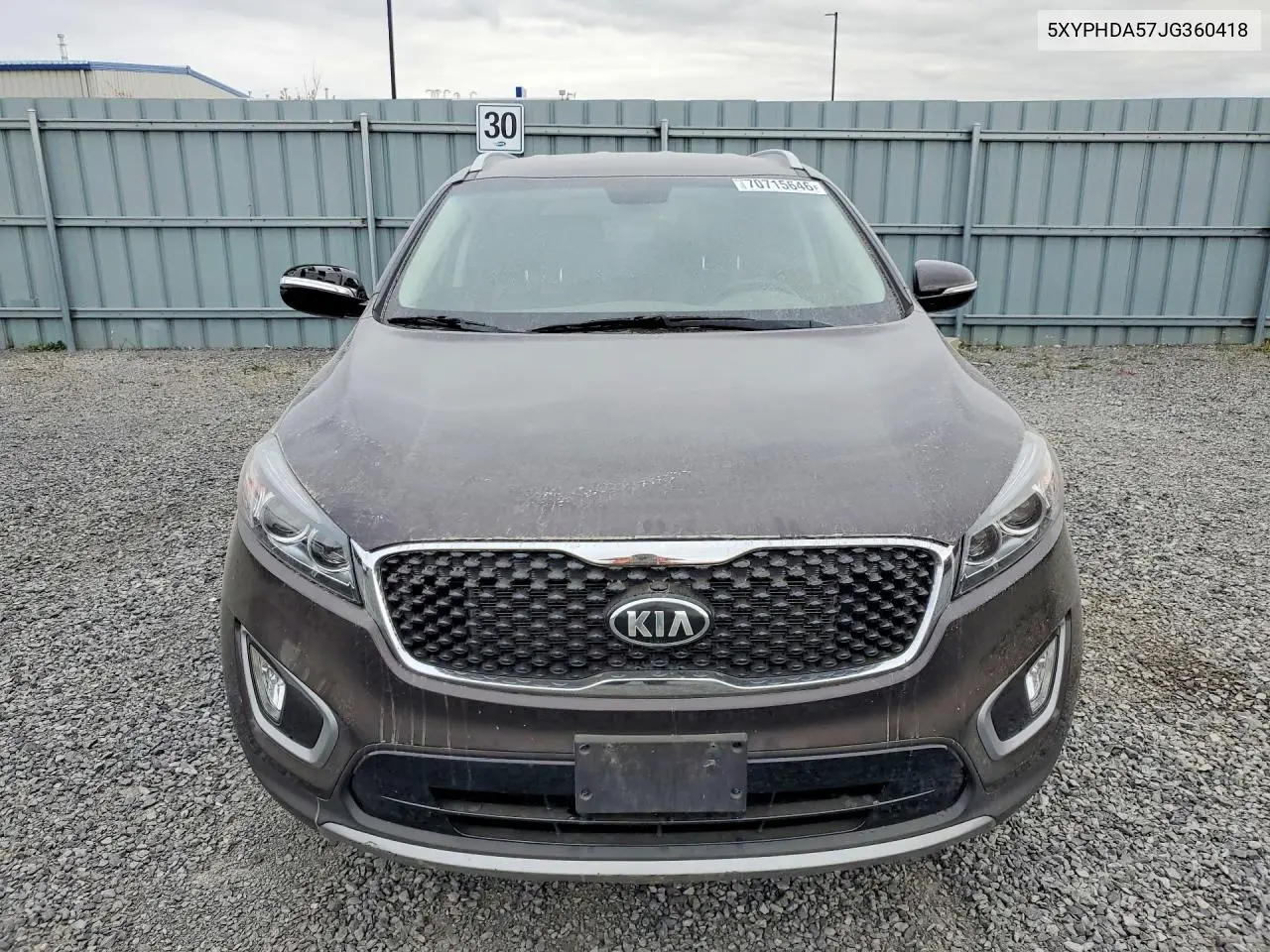2018 KIA SORENTO VIN 5XYPHDA57JG360418 — фото 5