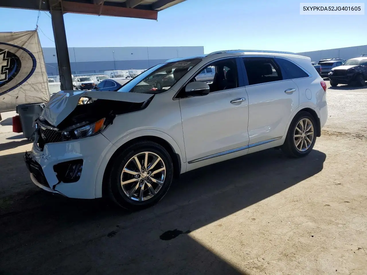 KIA SORENTO 2018, VIN 5XYPKDA52JG401605