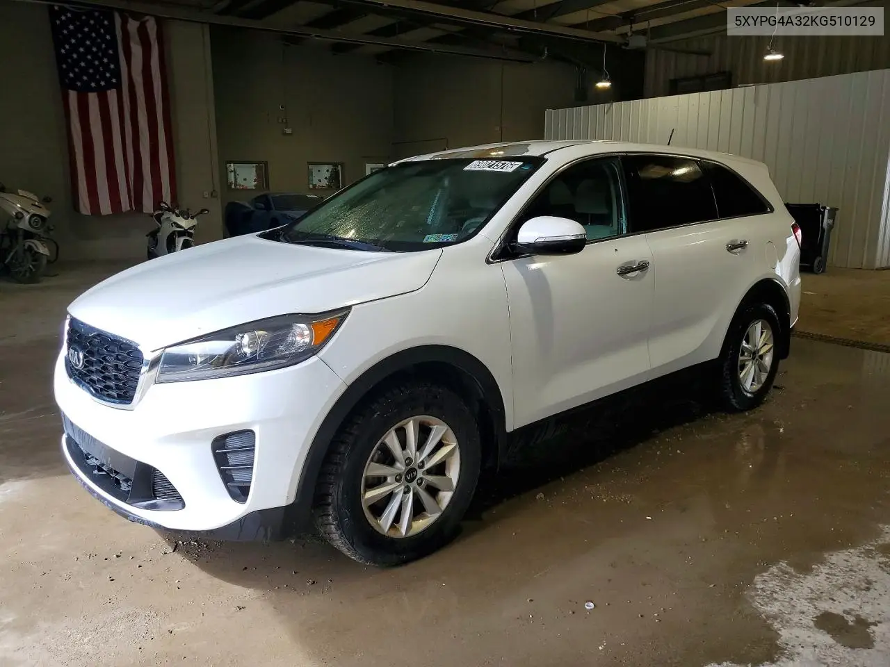 KIA SORENTO 2019, VIN 5XYPG4A32KG510129