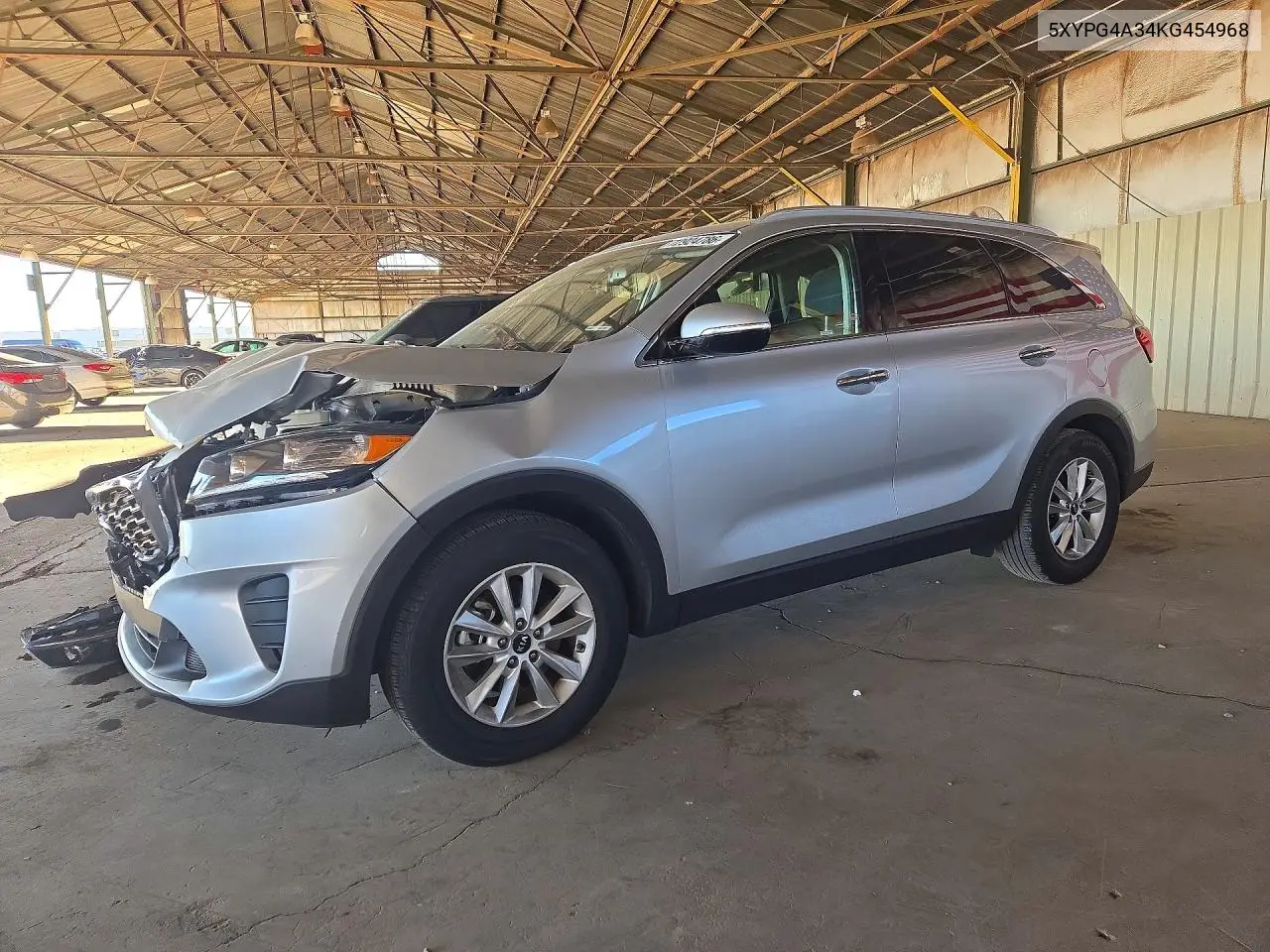 KIA SORENTO 2019, VIN 5XYPG4A34KG454968
