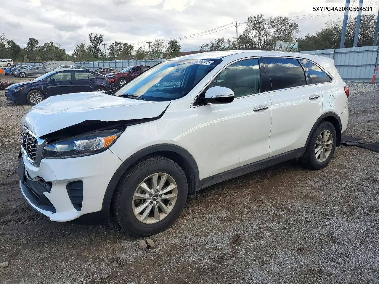 KIA SORENTO 2019, VIN 5XYPG4A30KG564531