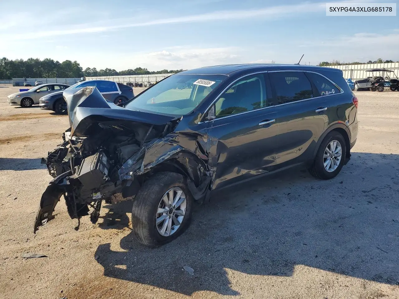 KIA SORENTO 2020, VIN 5XYPG4A3XLG685178