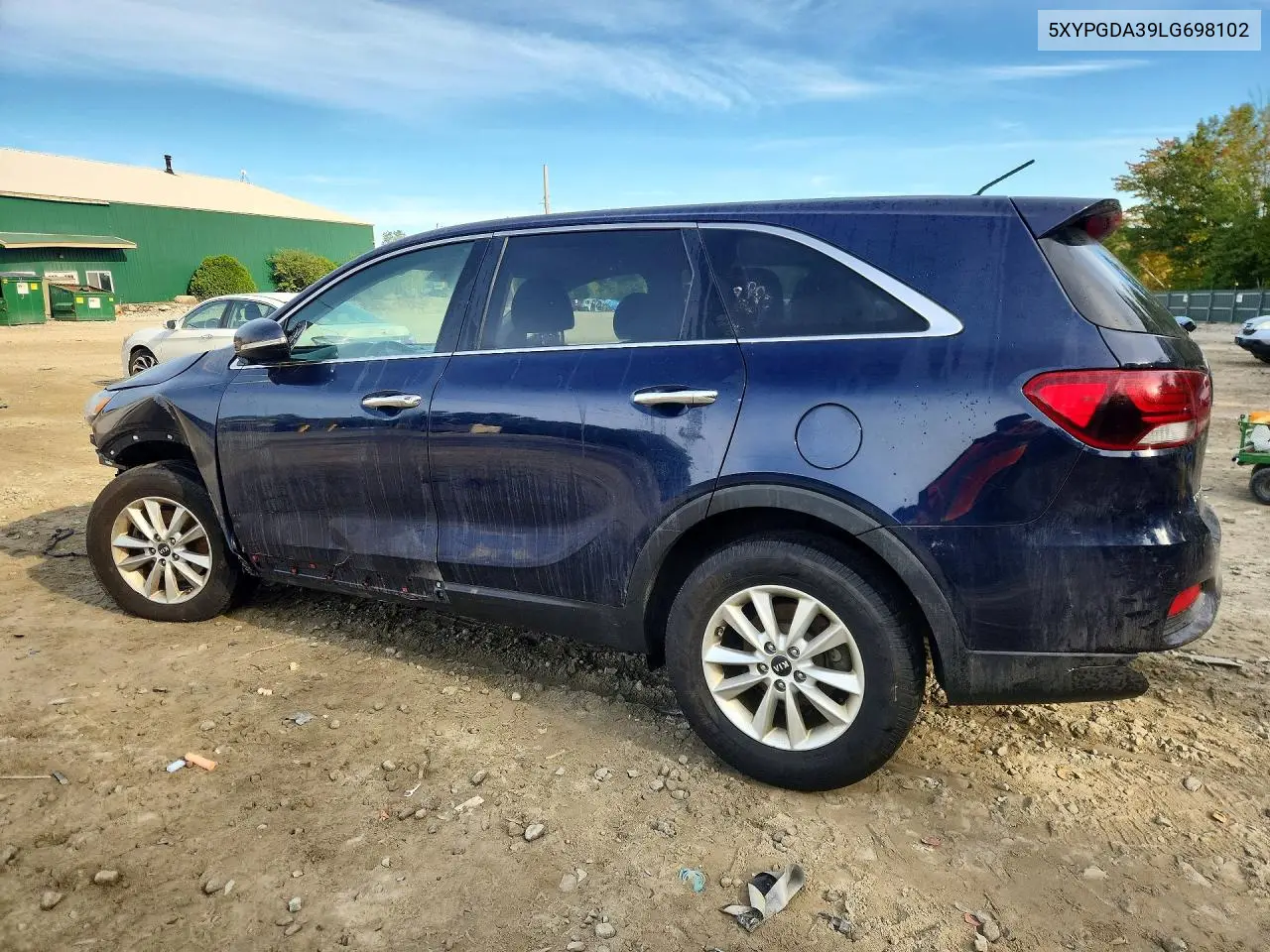 2020 KIA SORENTO VIN 5XYPGDA39LG698102 — фото 2