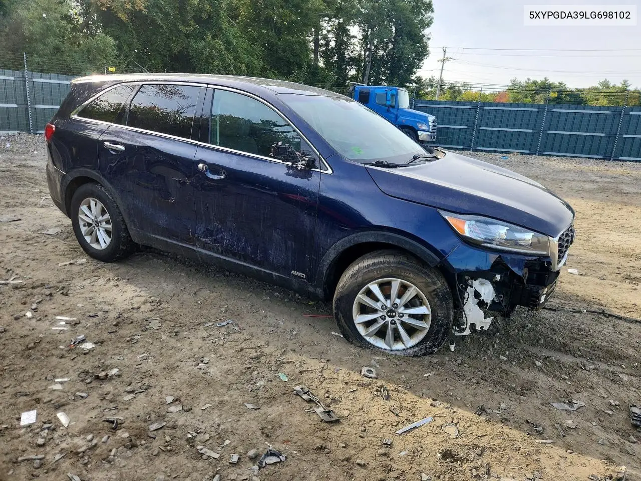 2020 KIA SORENTO VIN 5XYPGDA39LG698102 — фото 4