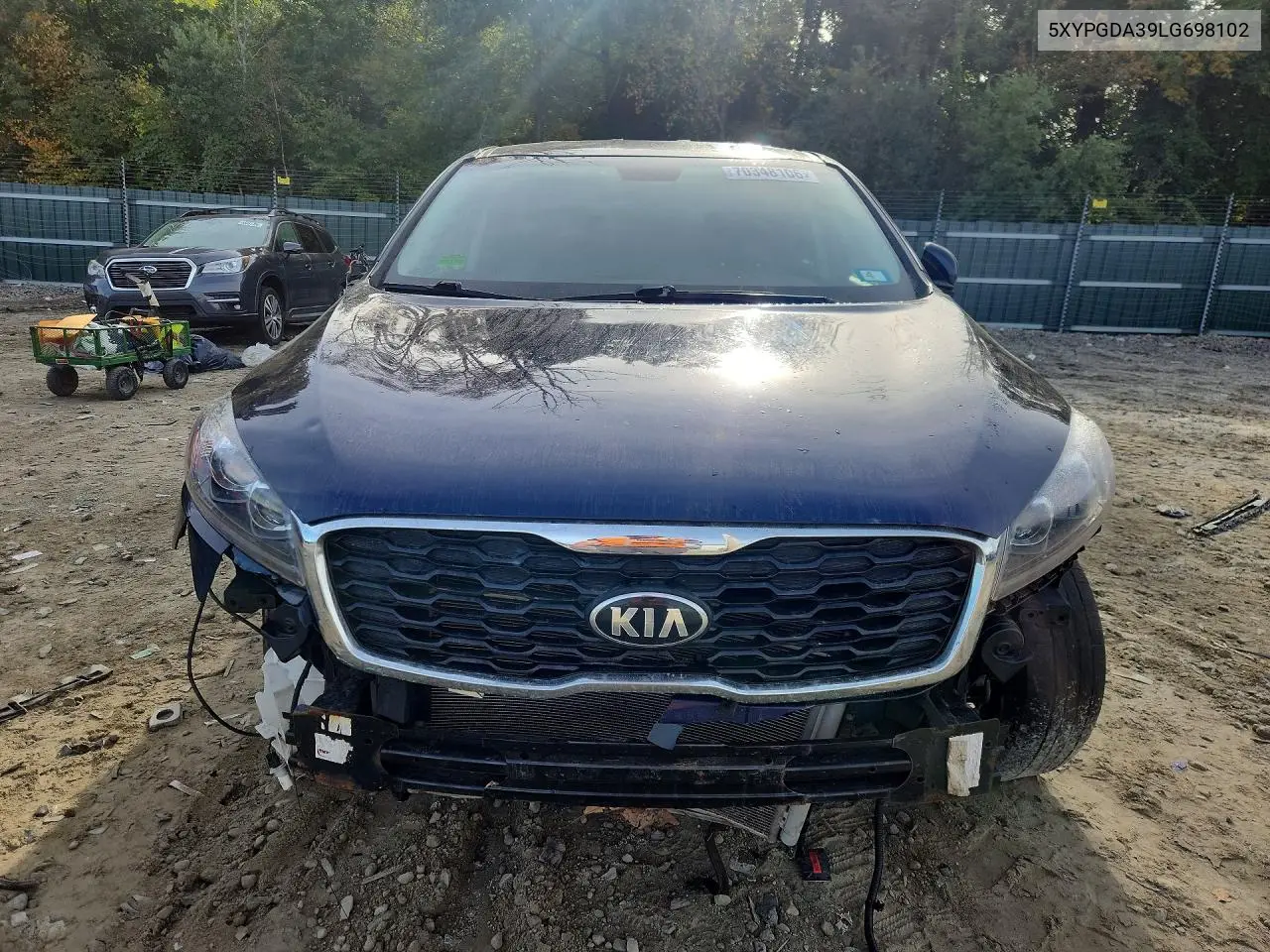 2020 KIA SORENTO VIN 5XYPGDA39LG698102 — фото 5