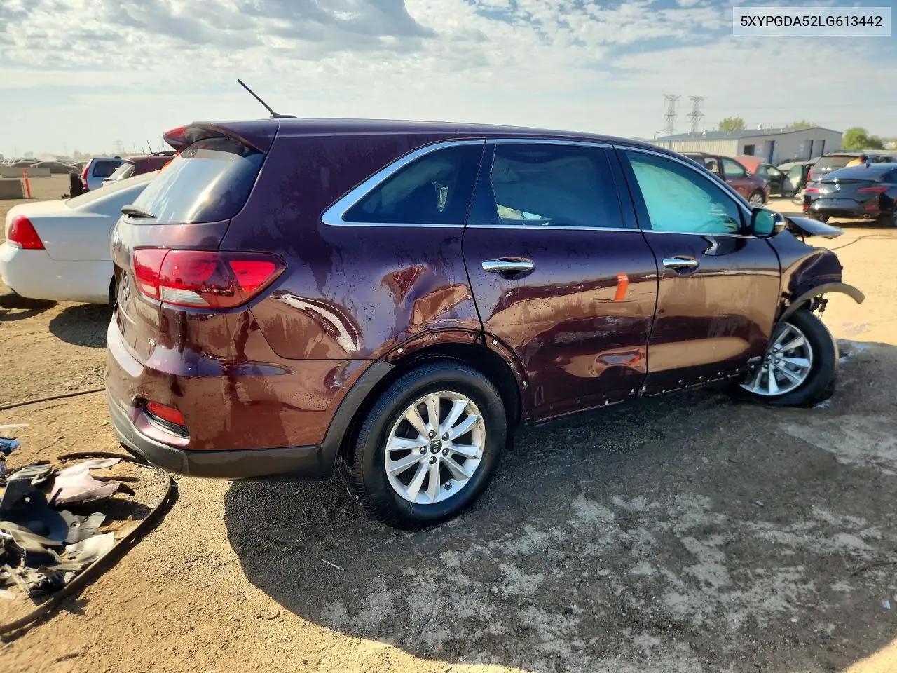 2020 KIA SORENTO VIN 5XYPGDA52LG613442 — фото 3