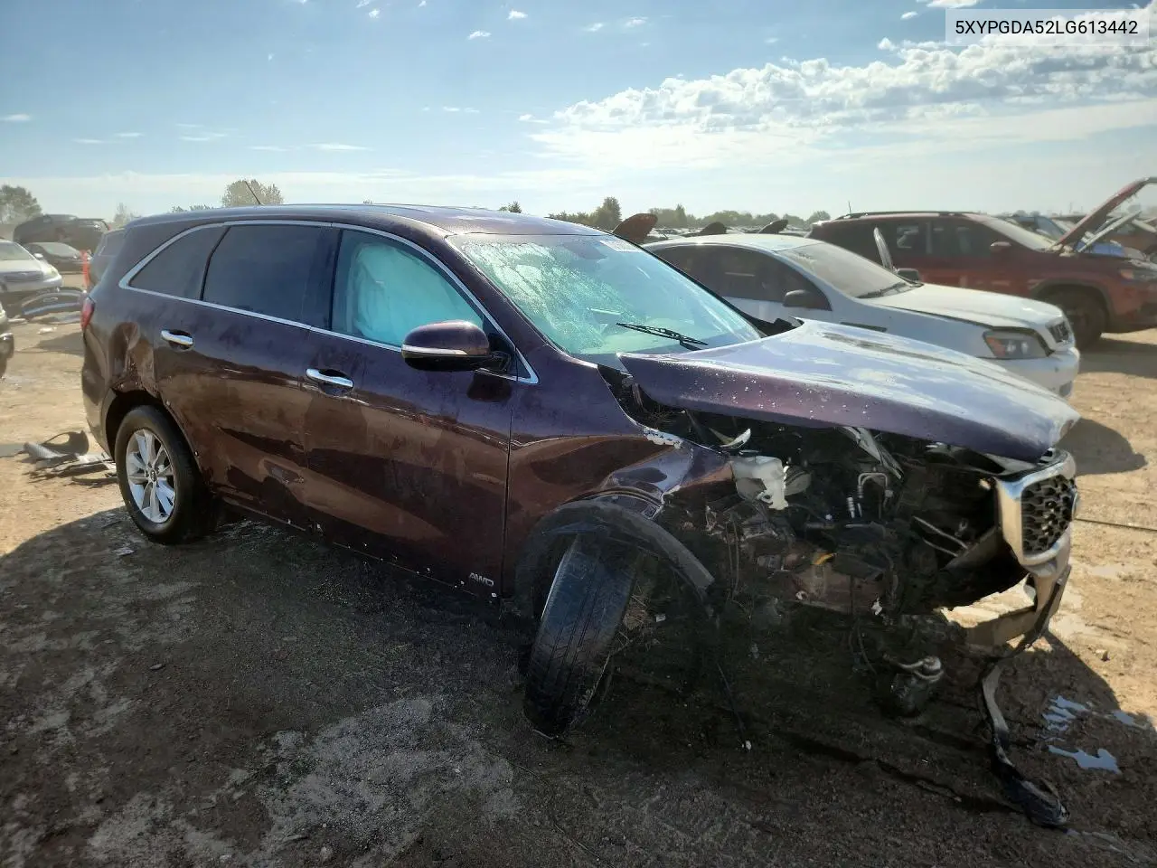 2020 KIA SORENTO VIN 5XYPGDA52LG613442 — фото 4