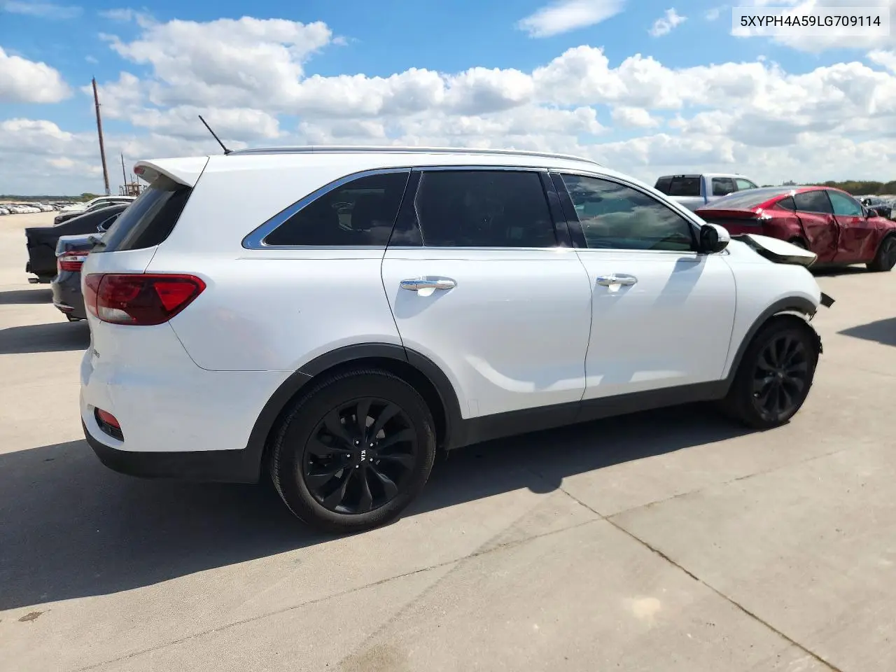 2020 KIA SORENTO VIN 5XYPH4A59LG709114 — фото 3