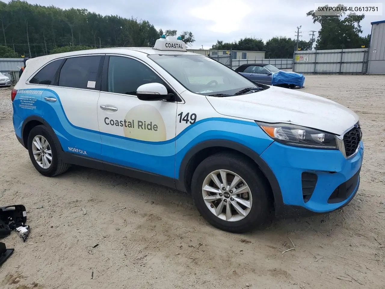 2020 KIA SORENTO VIN 5XYPGDA54LG613751 — фото 4