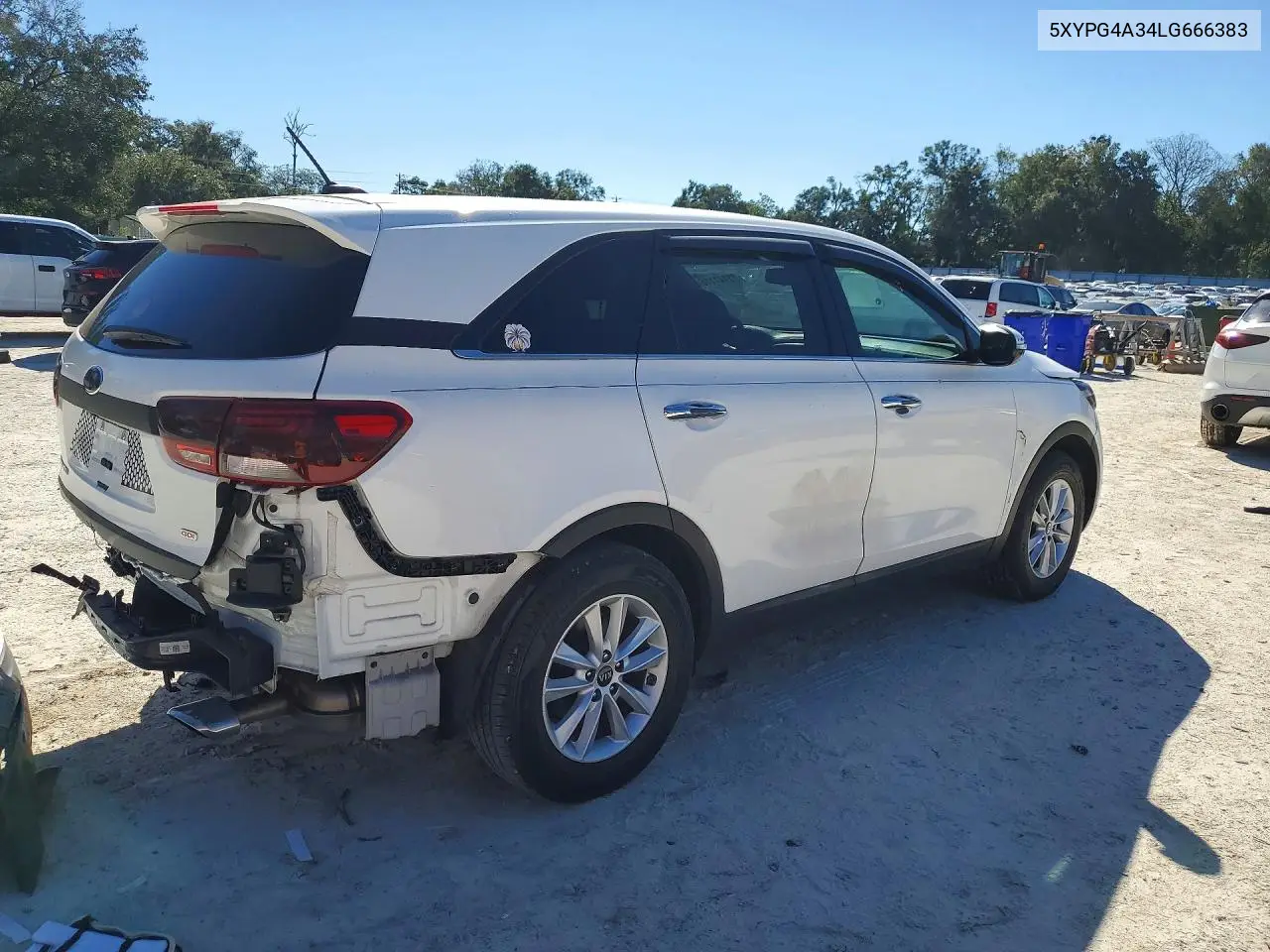 KIA SORENTO 2020, VIN 5XYPG4A34LG666383