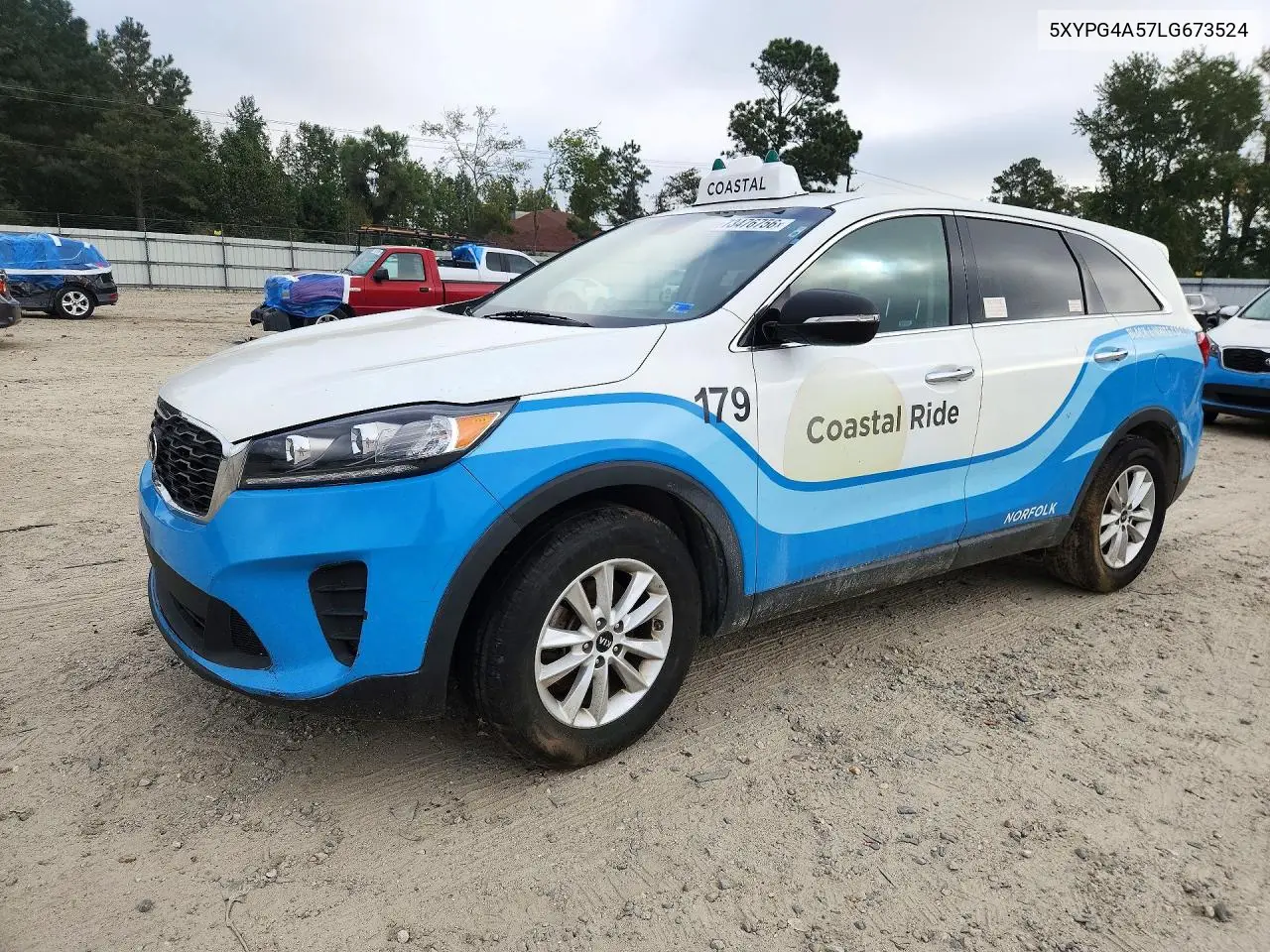 KIA SORENTO 2020, VIN 5XYPG4A57LG673524