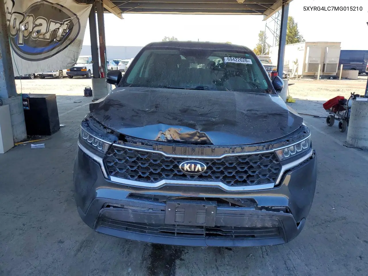 2021 KIA SORENTO VIN 5XYRG4LC7MG015210 — фото 5