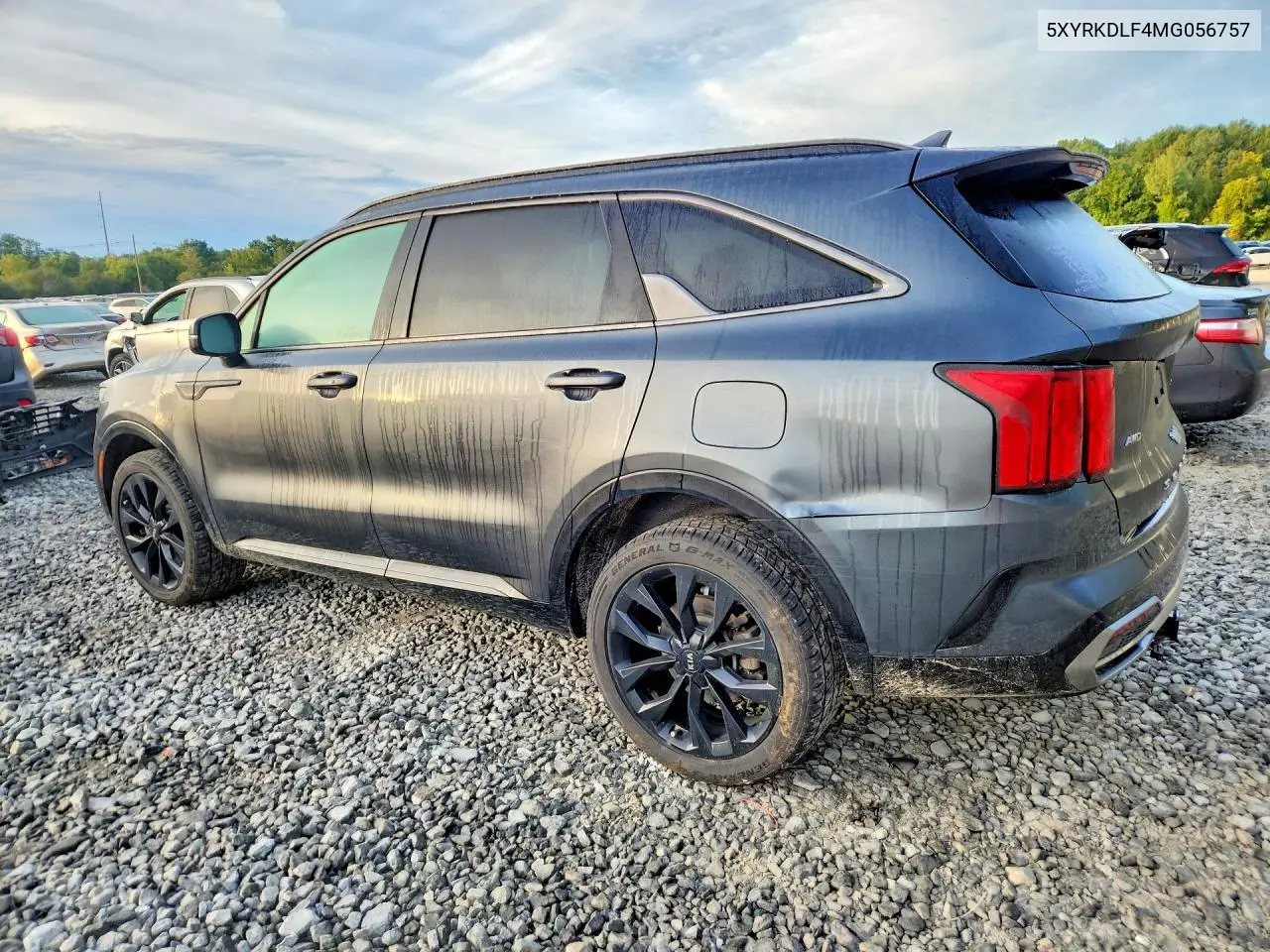 2021 KIA SORENTO VIN 5XYRKDLF4MG056757 — фото 2