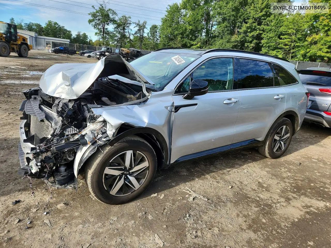 KIA SORENTO 2021, VIN 5XYRL4LC1MG018499