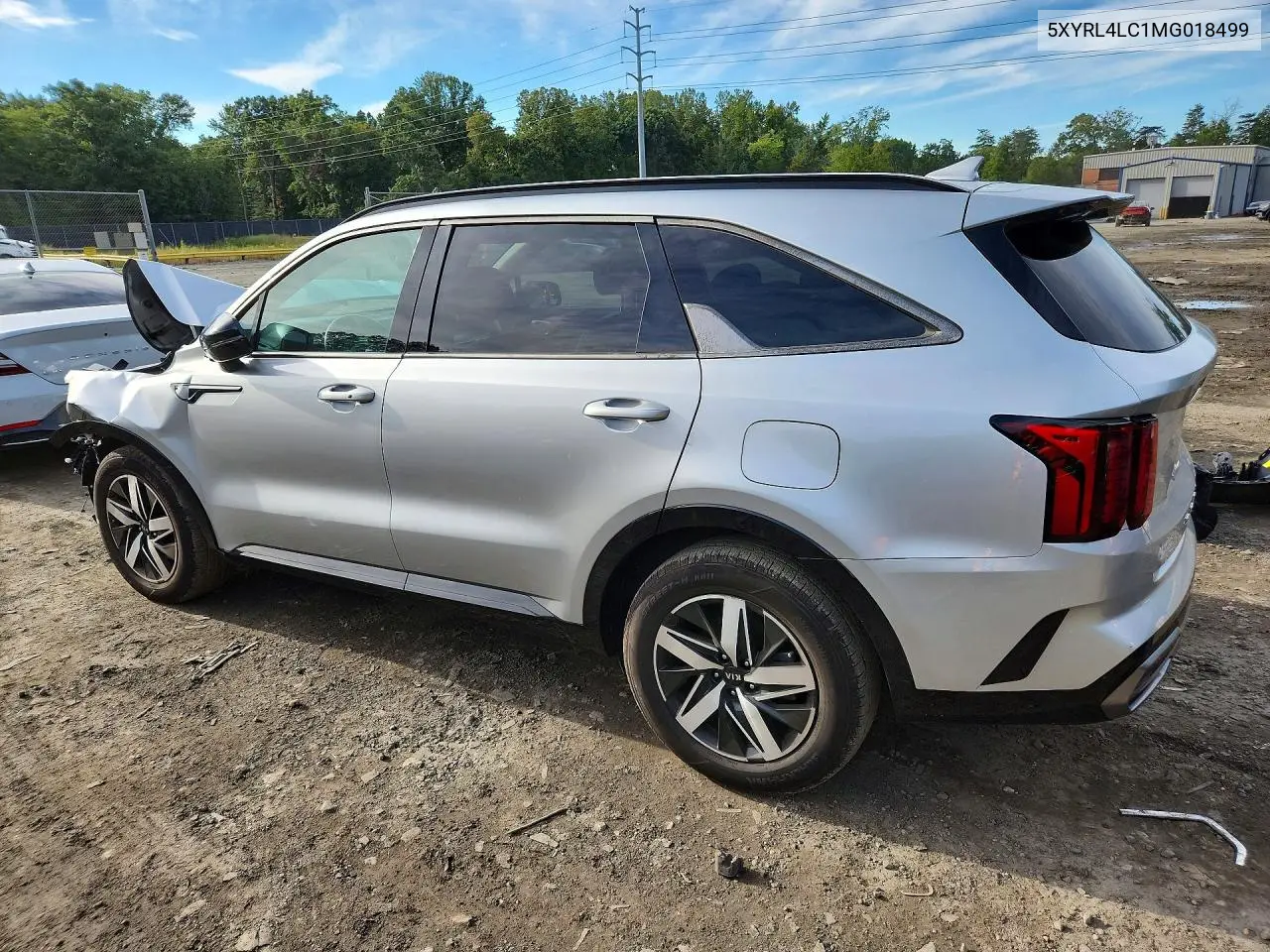 2021 KIA SORENTO VIN 5XYRL4LC1MG018499 — фото 2