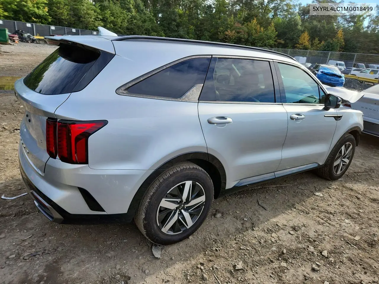 2021 KIA SORENTO VIN 5XYRL4LC1MG018499 — фото 3