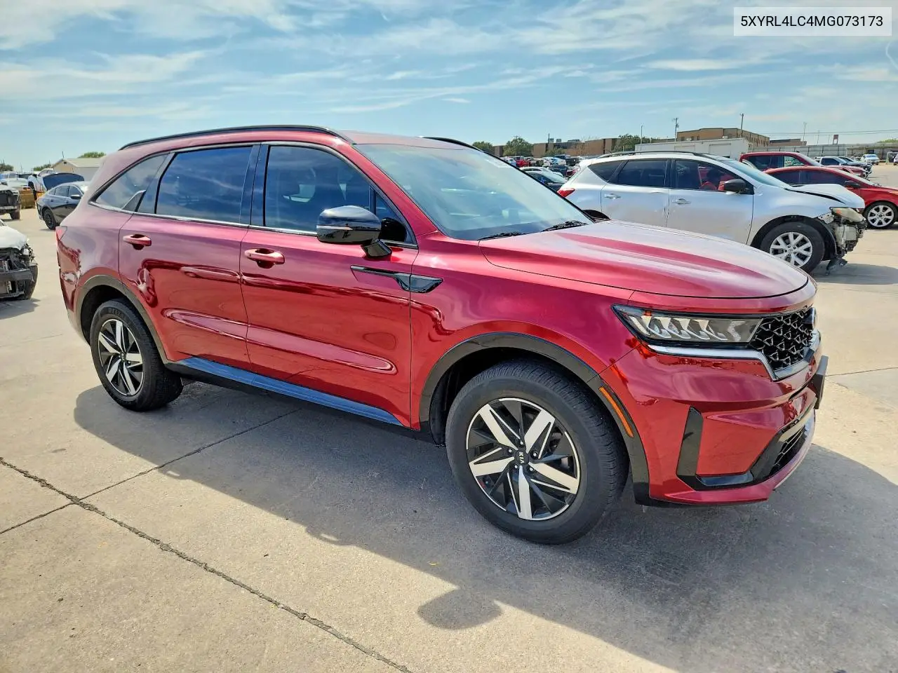 2021 KIA SORENTO VIN 5XYRL4LC4MG073173 — фото 4