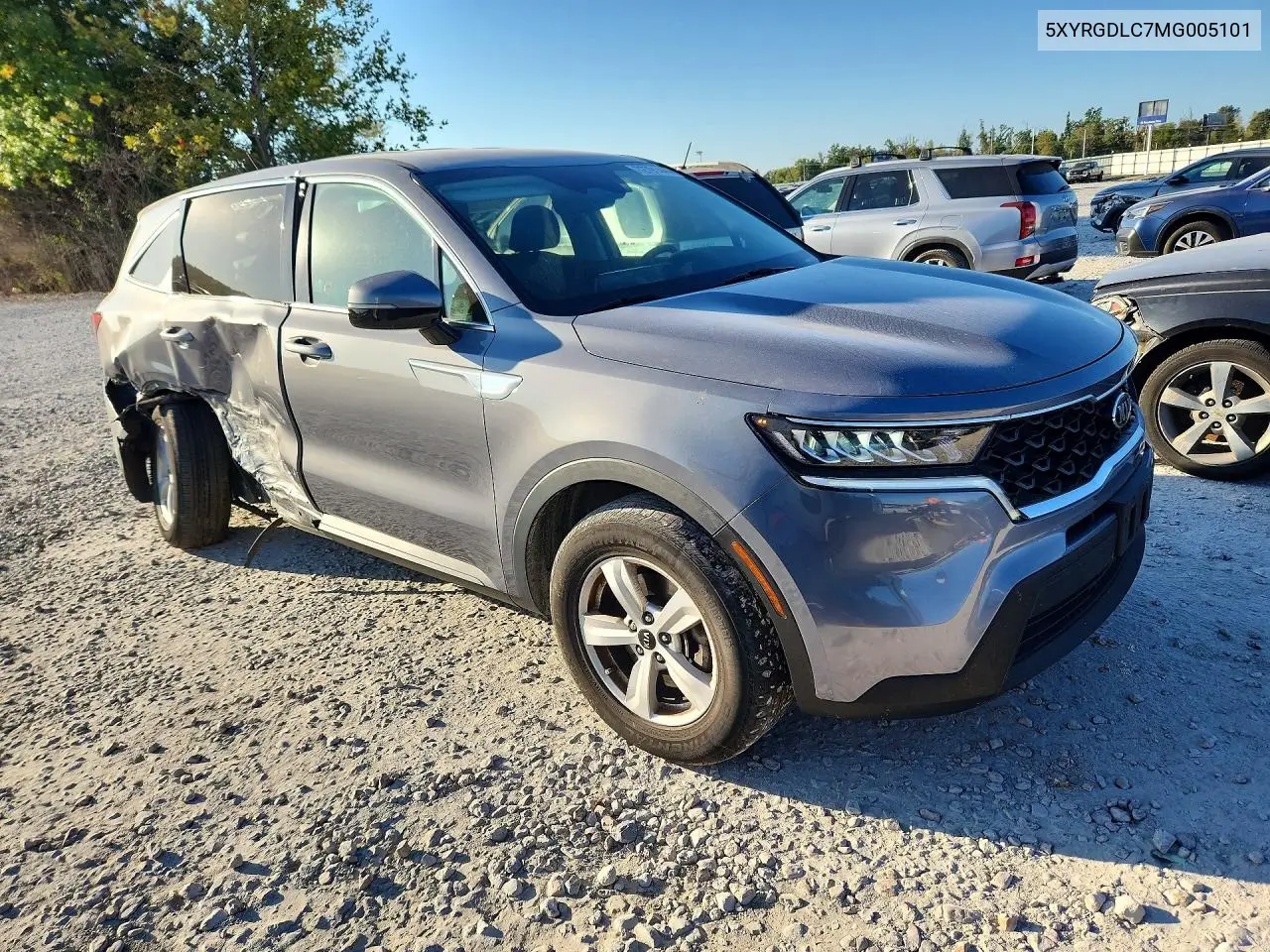 2021 KIA SORENTO VIN 5XYRGDLC7MG005101 — фото 4