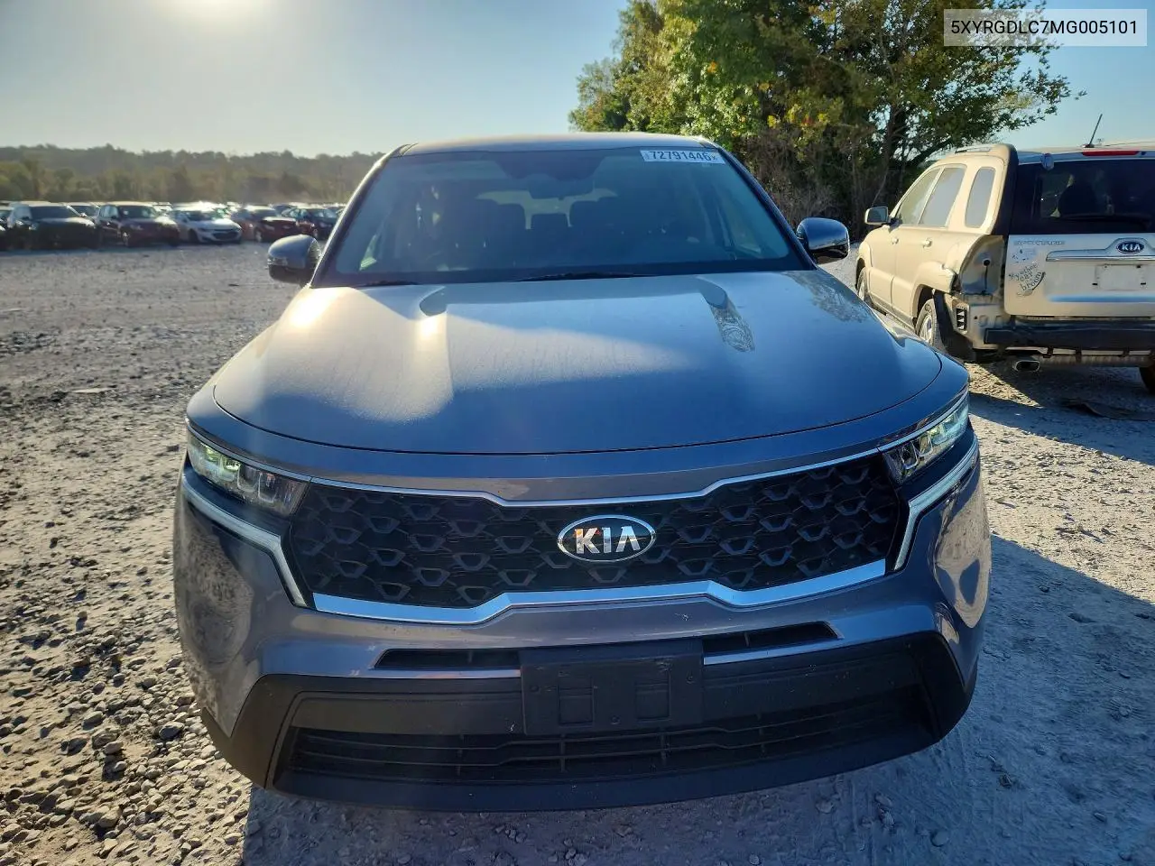 2021 KIA SORENTO VIN 5XYRGDLC7MG005101 — фото 5