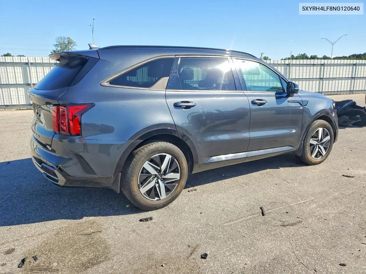 2022 KIA SORENTO VIN 5XYRH4LF8NG120640 — фото 3
