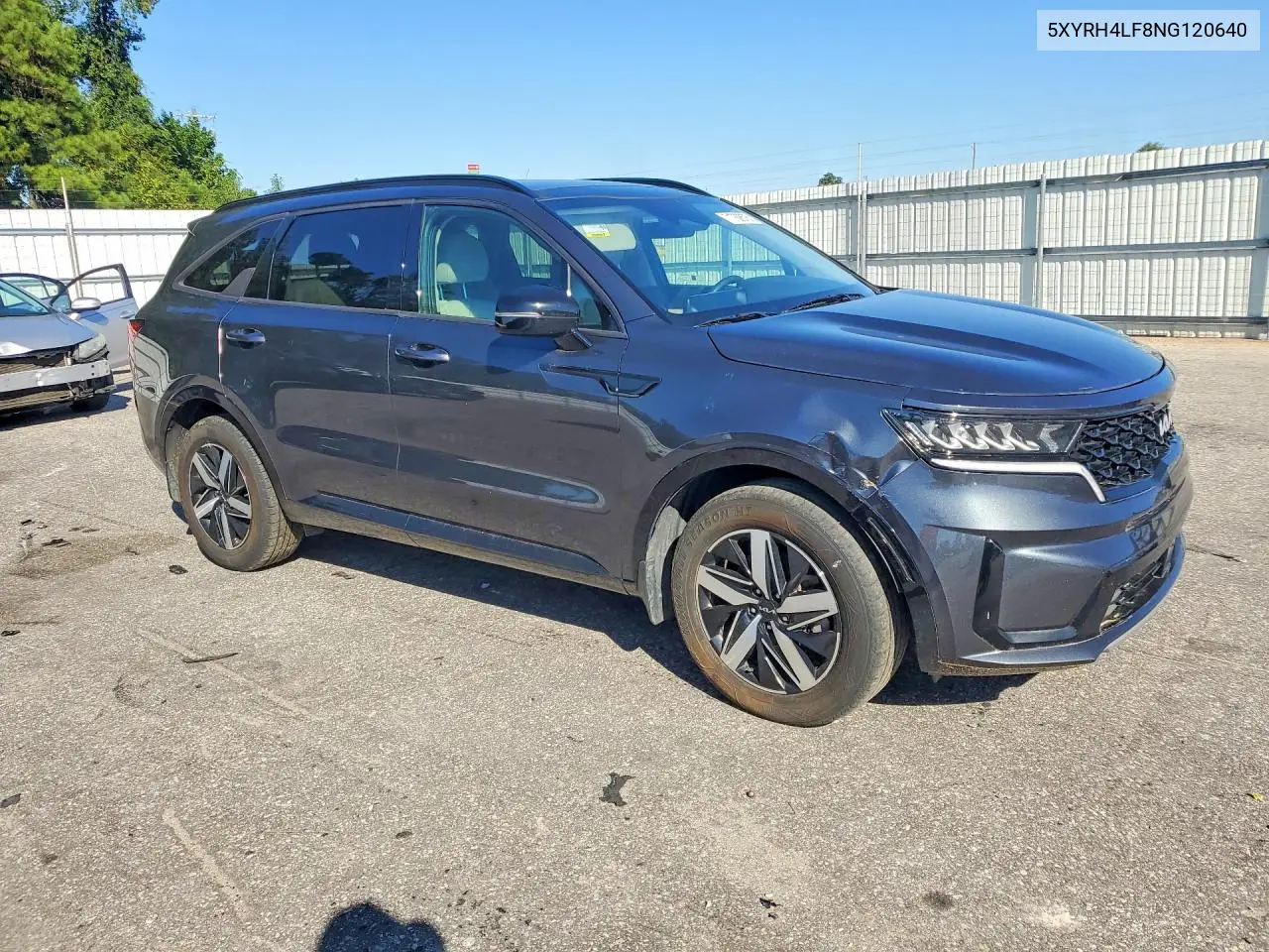 2022 KIA SORENTO VIN 5XYRH4LF8NG120640 — фото 4