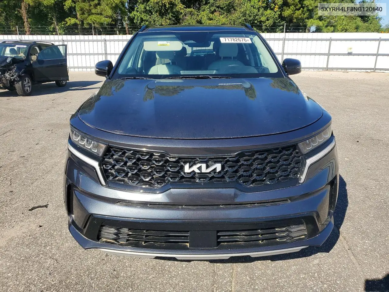 2022 KIA SORENTO VIN 5XYRH4LF8NG120640 — фото 5